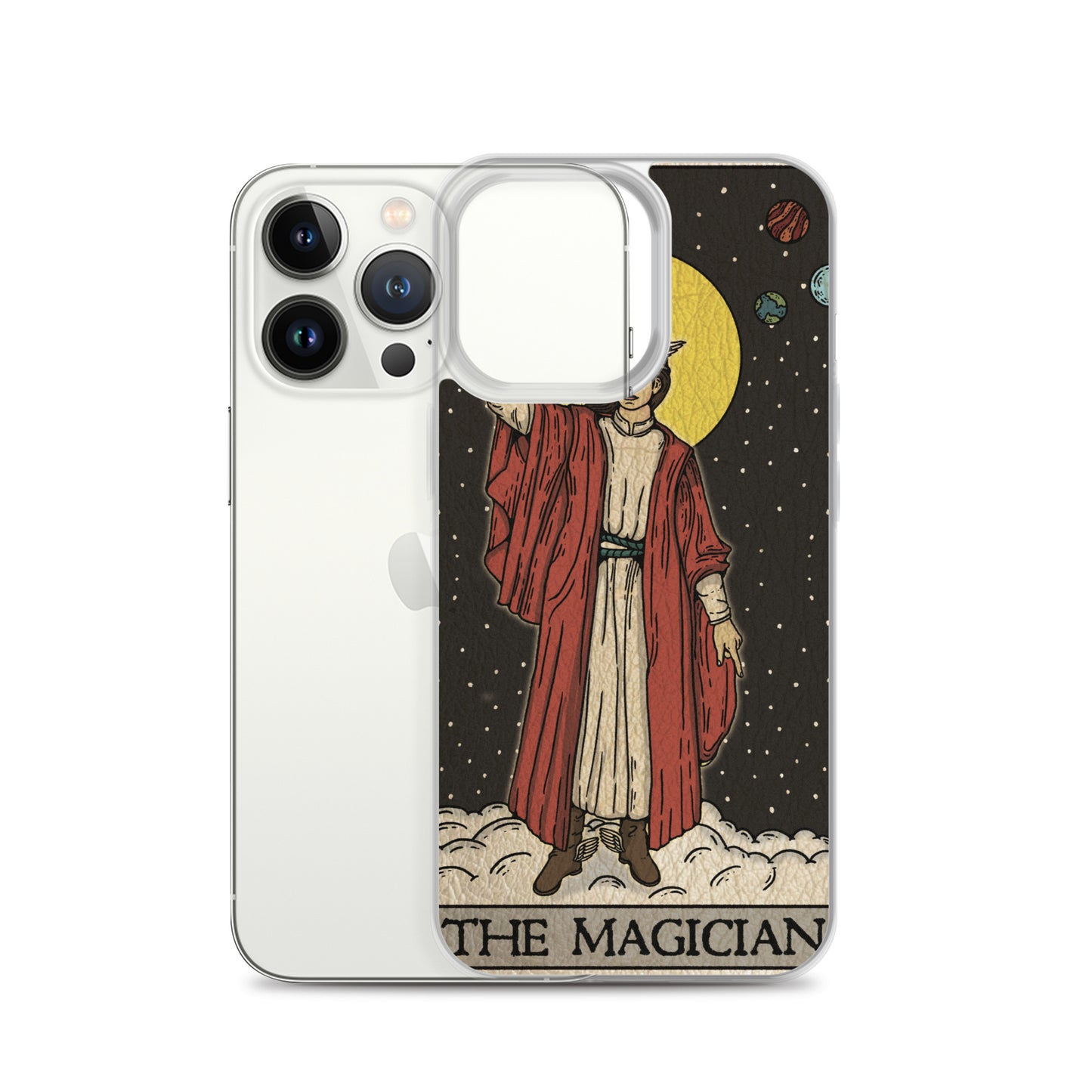 'The Magician' Tard Card - Greek God Hermes Clear - Transluscent iPhone Case