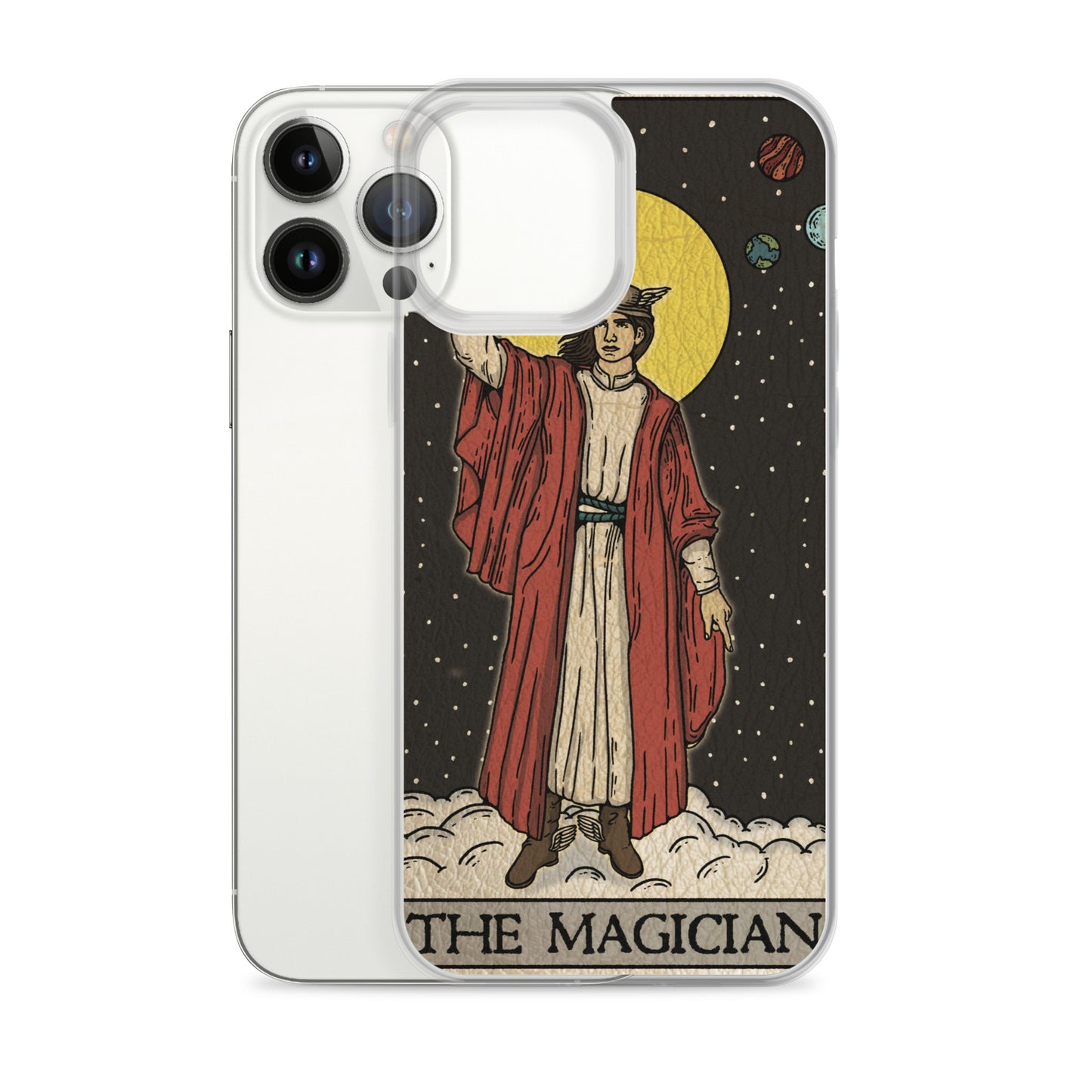 'The Magician' Tard Card - Greek God Hermes Clear - Transluscent iPhone Case