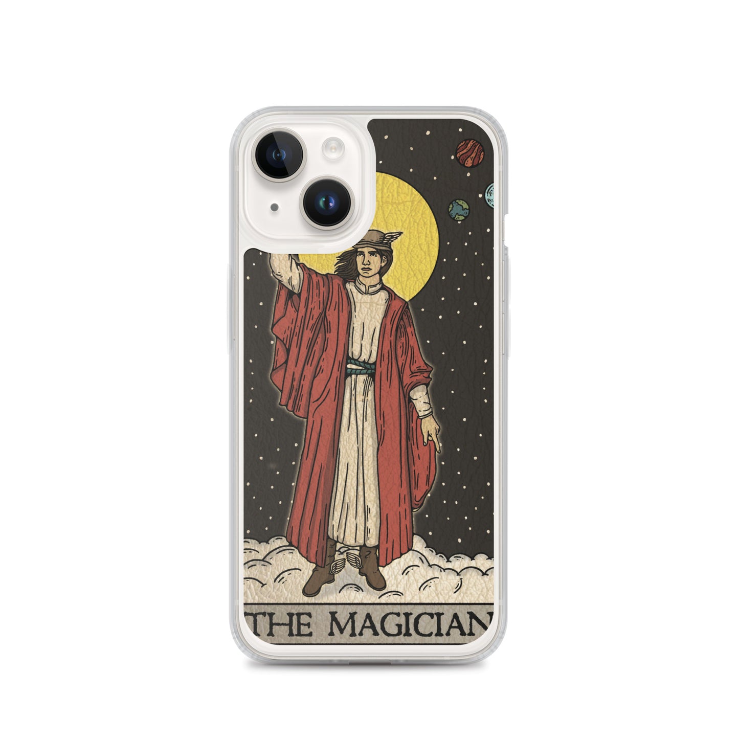 'The Magician' Tard Card - Greek God Hermes Clear - Transluscent iPhone Case