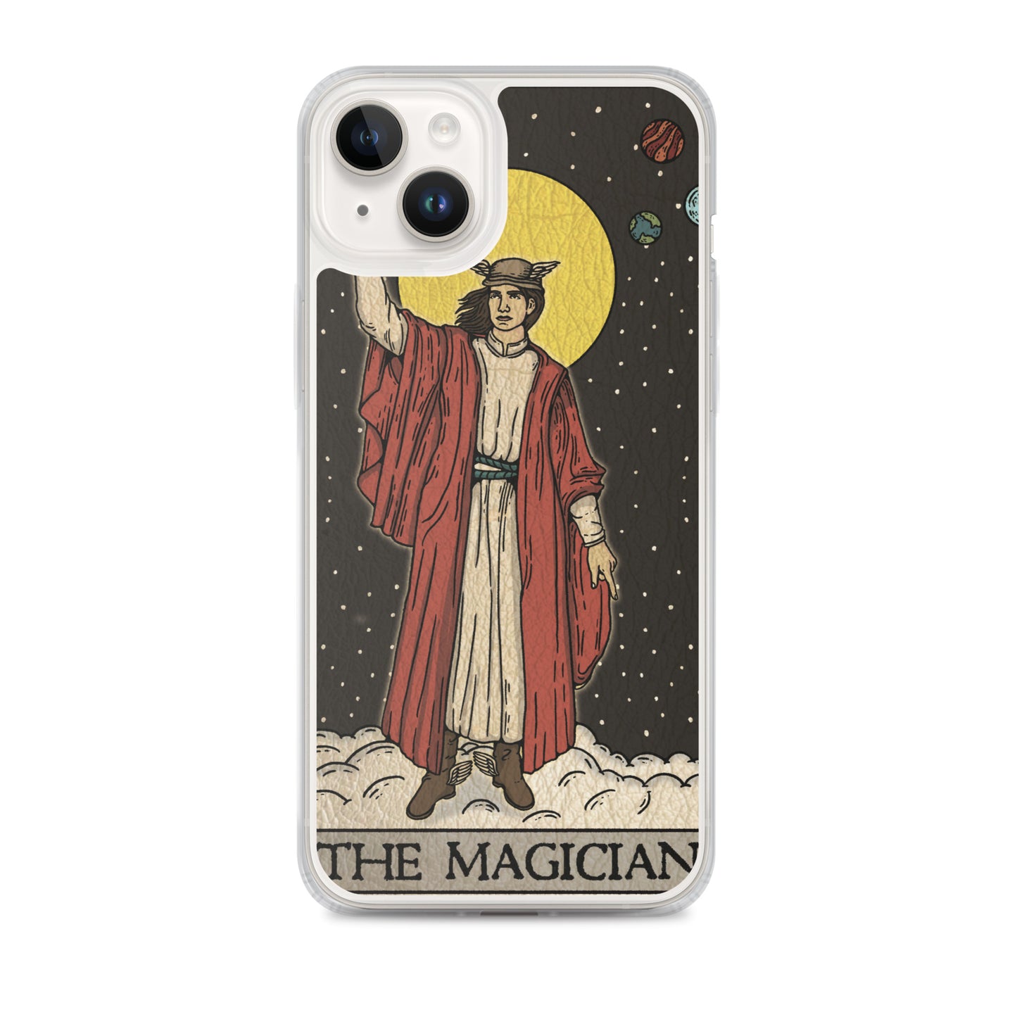 'The Magician' Tard Card - Greek God Hermes Clear - Transluscent iPhone Case