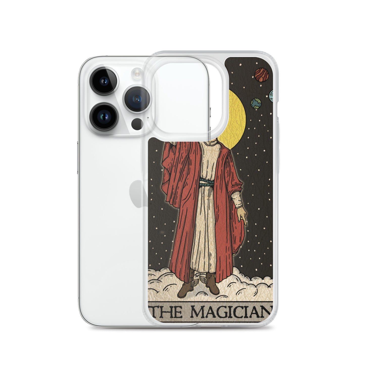 'The Magician' Tard Card - Greek God Hermes Clear - Transluscent iPhone Case