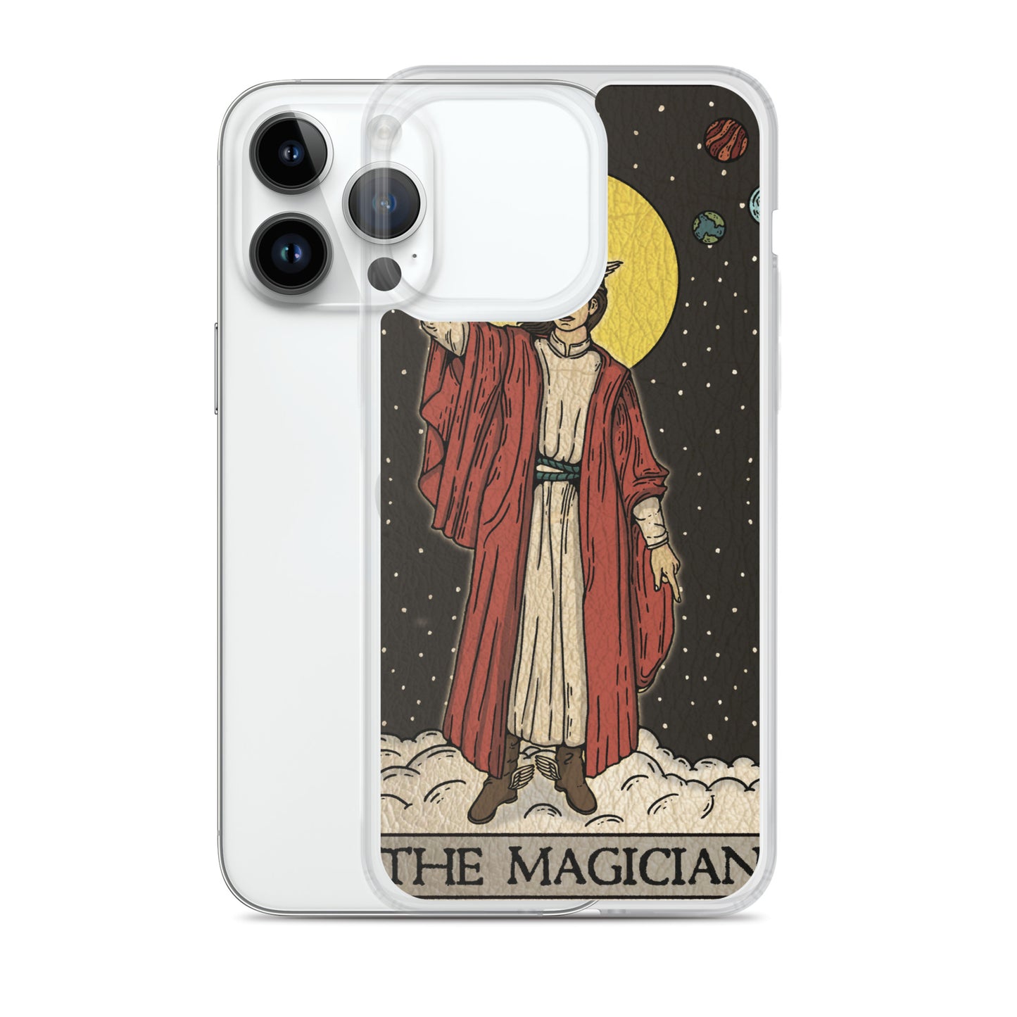 'The Magician' Tard Card - Greek God Hermes Clear - Transluscent iPhone Case