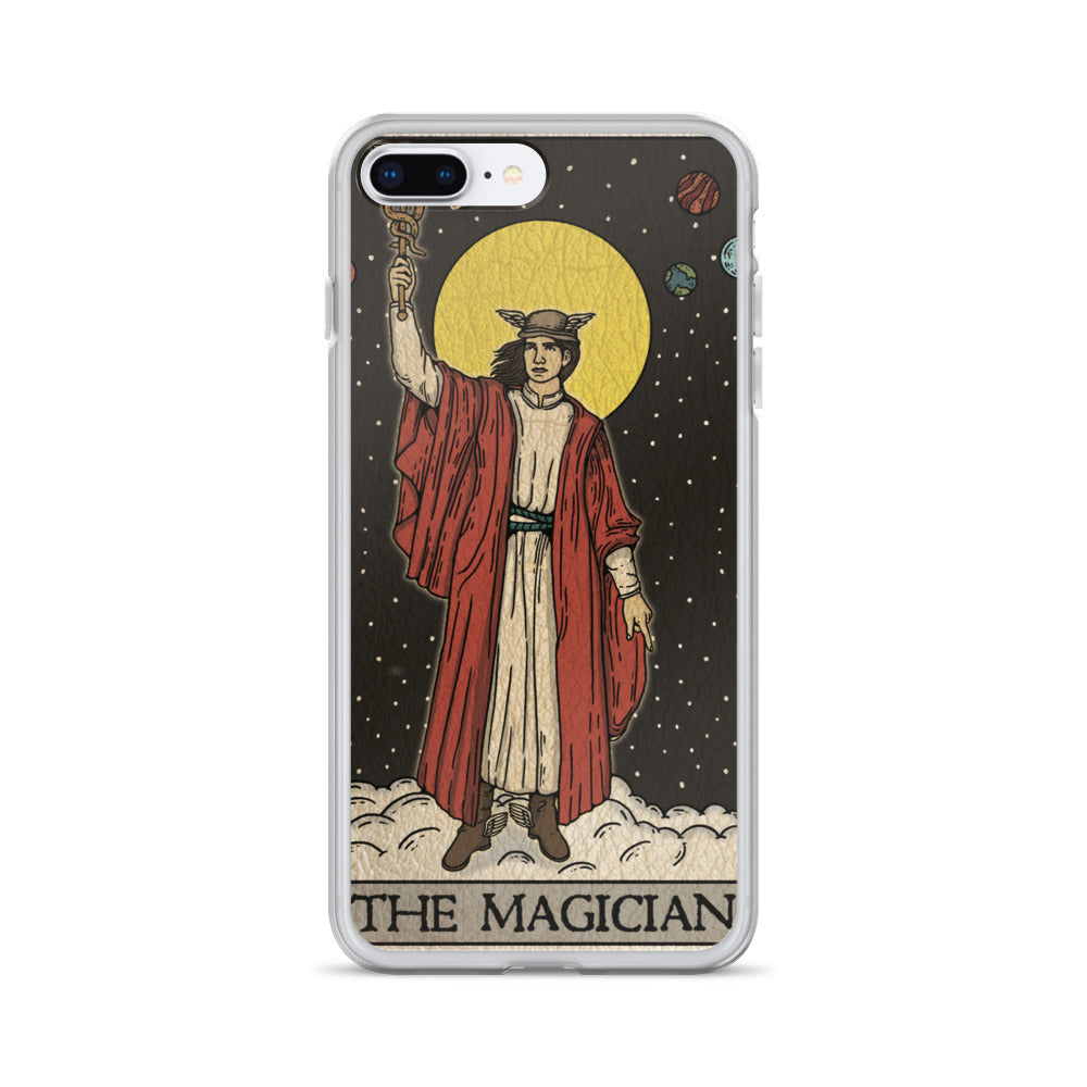 'The Magician' Tard Card - Greek God Hermes Clear - Transluscent iPhone Case