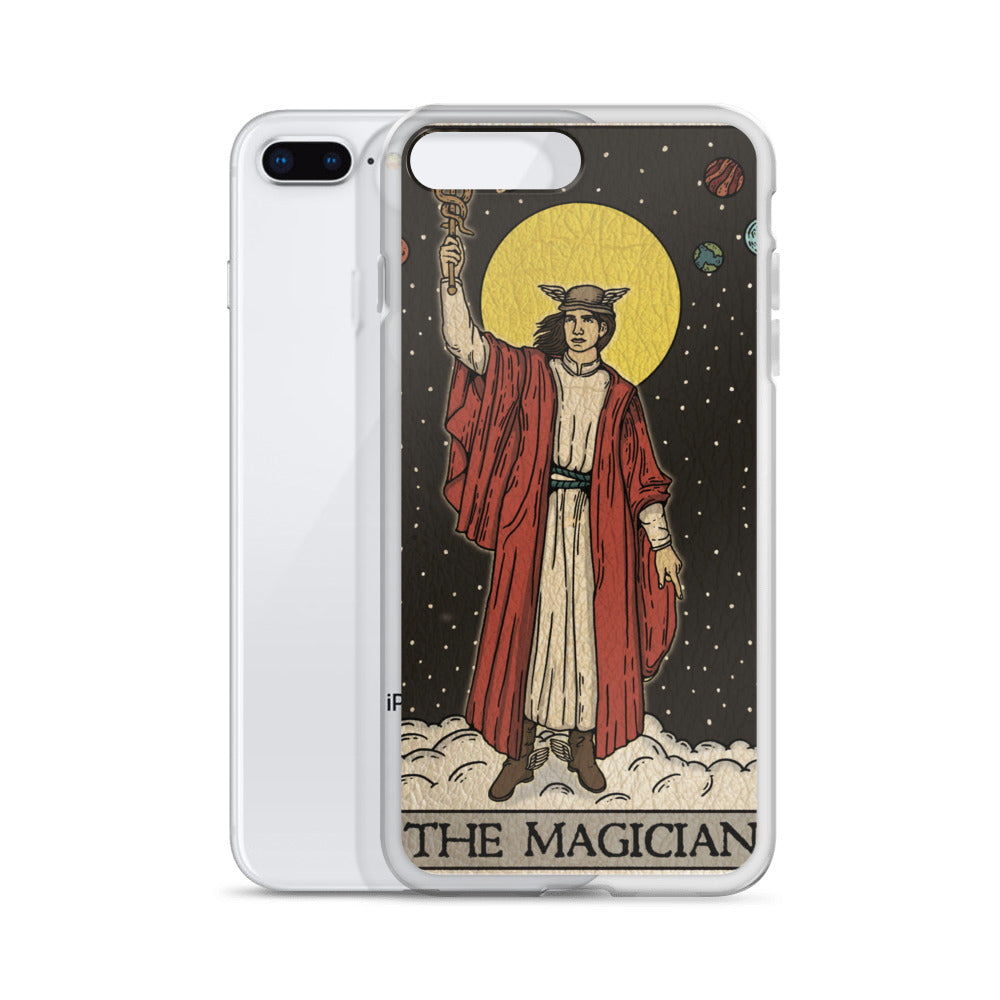 'The Magician' Tard Card - Greek God Hermes Clear - Transluscent iPhone Case