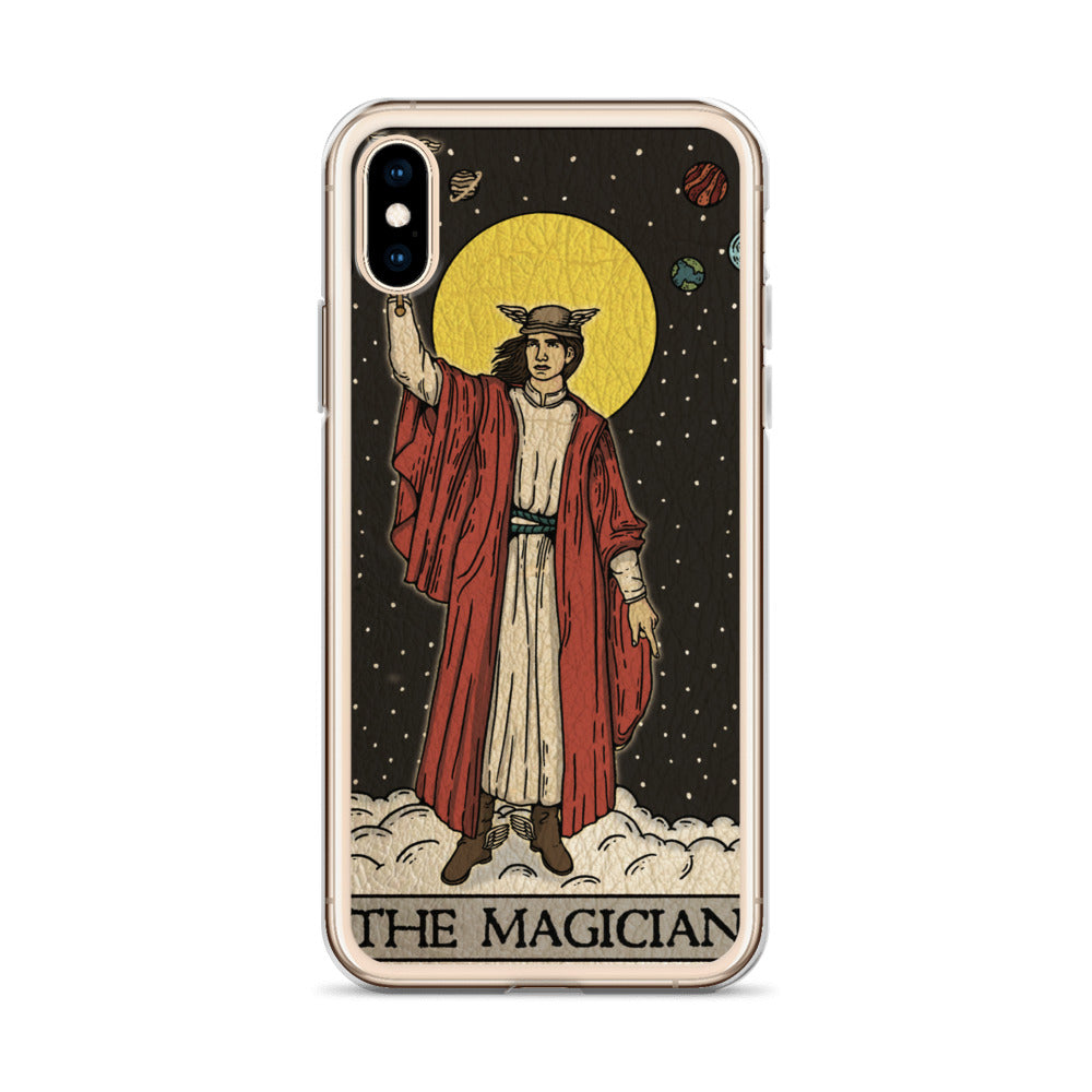 'The Magician' Tard Card - Greek God Hermes Clear - Transluscent iPhone Case