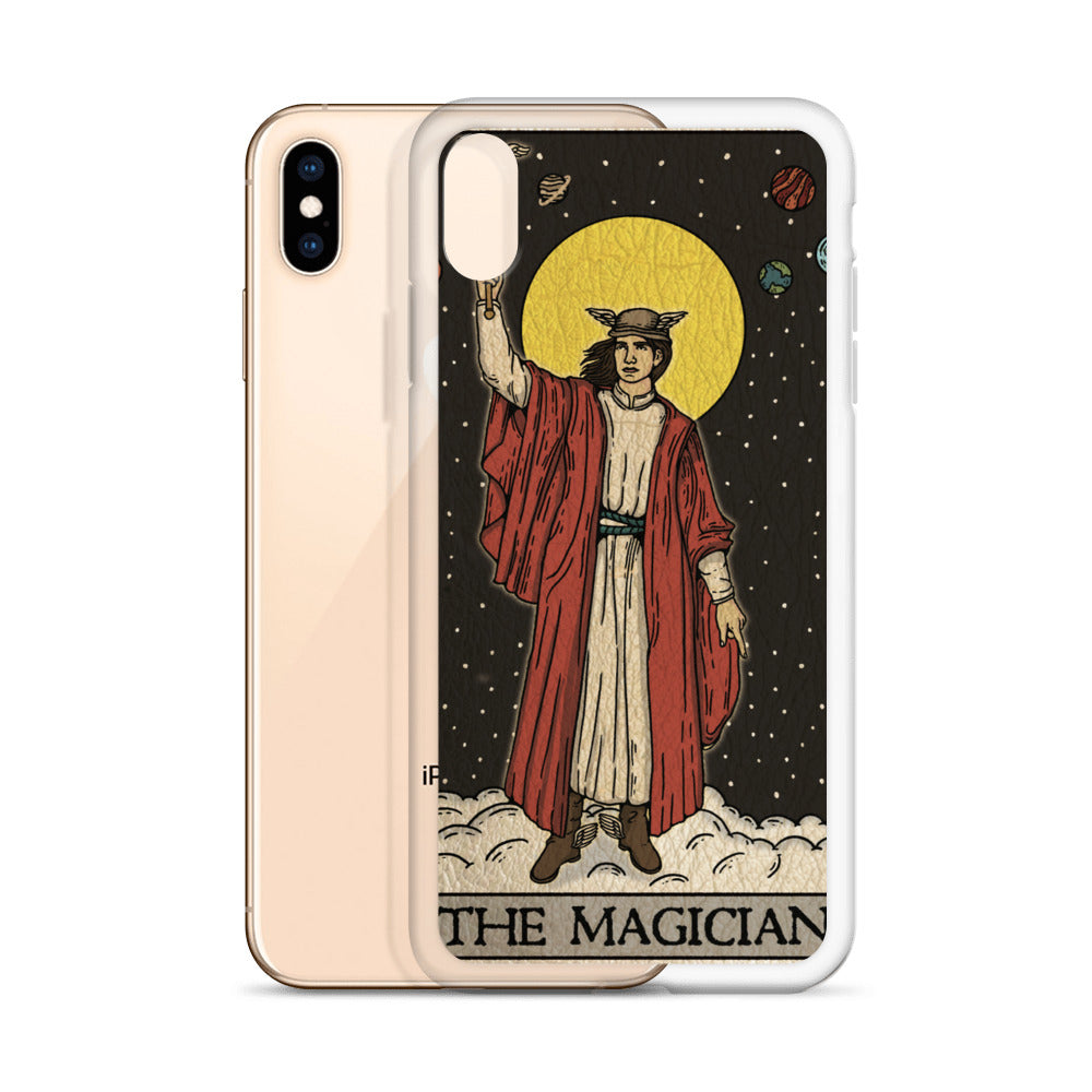 'The Magician' Tard Card - Greek God Hermes Clear - Transluscent iPhone Case