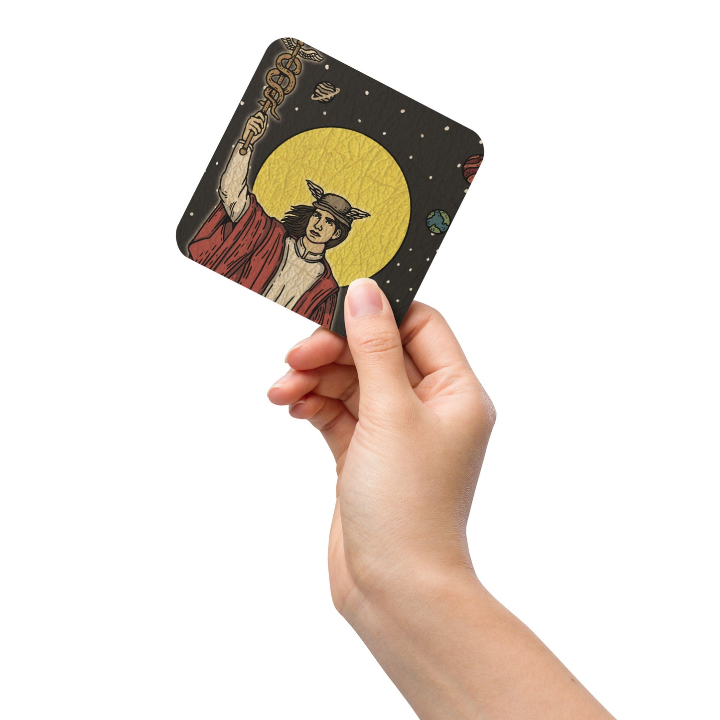 'The Magician' Tarot Card - Greek God Hermes Cork-back coaster