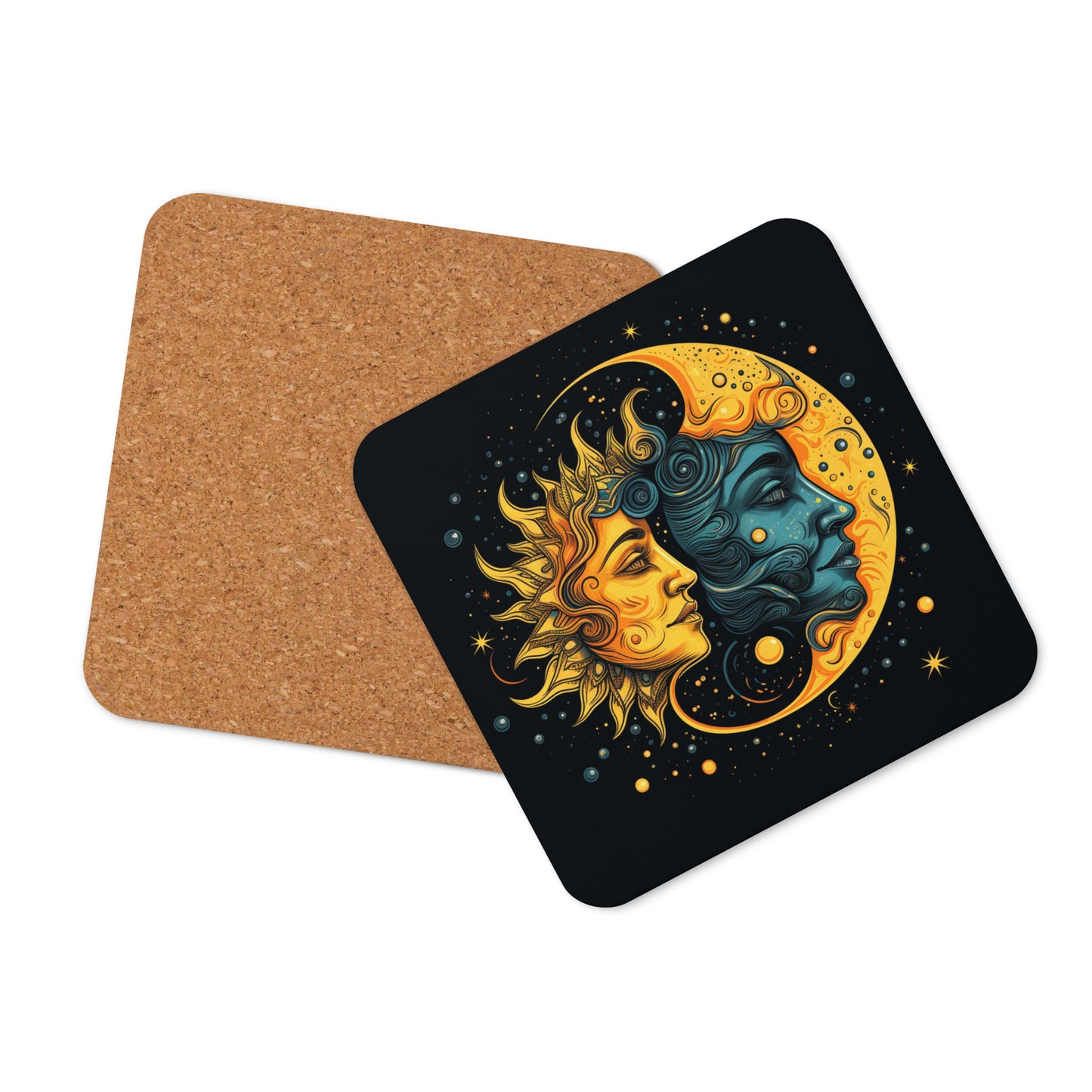 'Moon Goddess' Divine Feminine Cork-back coaster