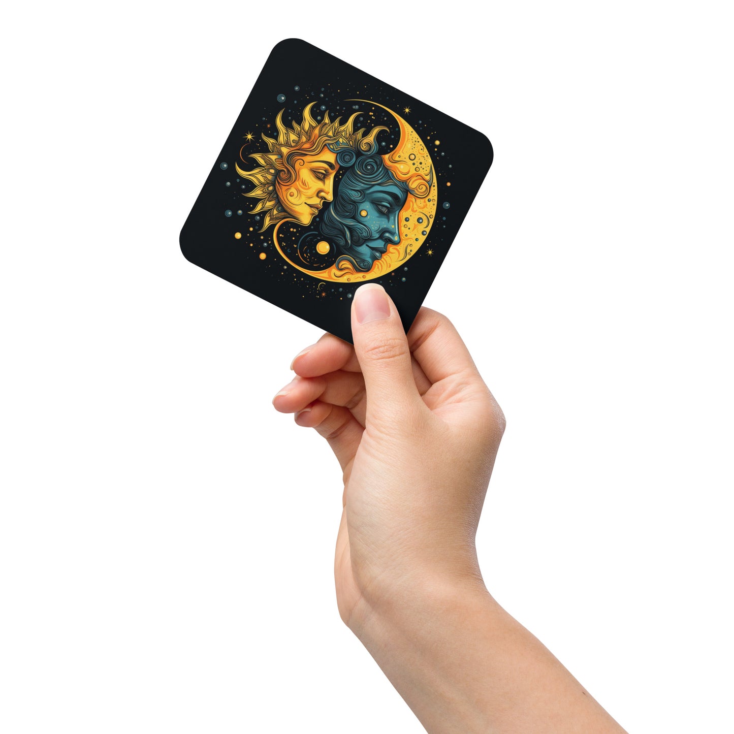 'Moon Goddess' Divine Feminine Cork-back coaster