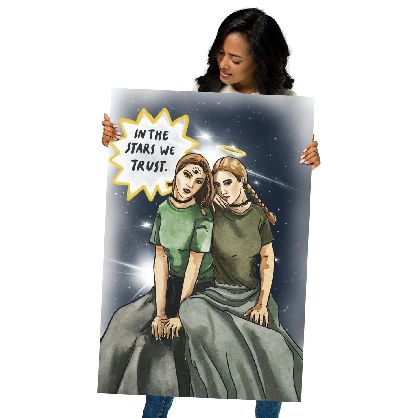 'In the Stars We Trust' Thick Matte Premium Paper Poster