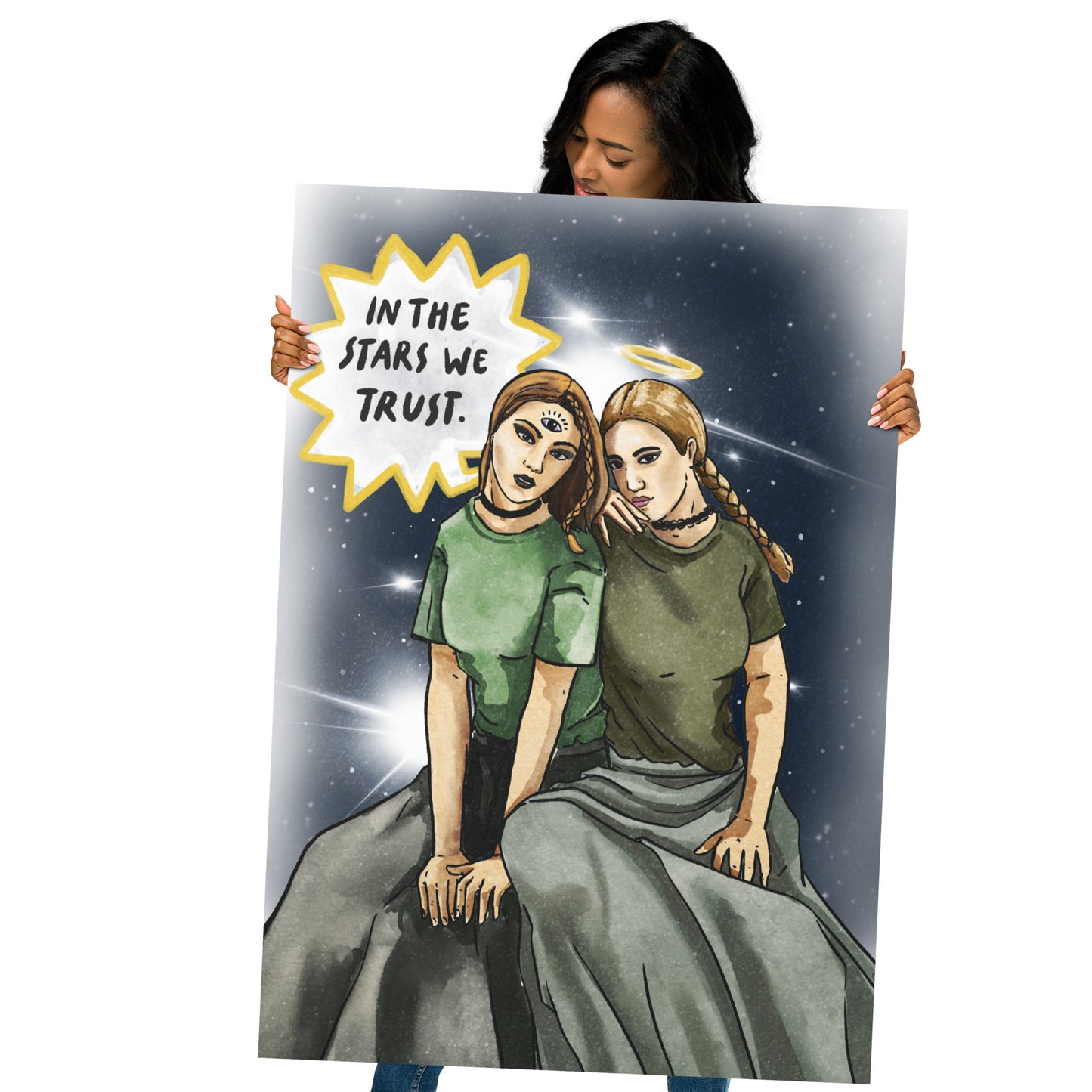'In the Stars We Trust' Thick Matte Premium Paper Poster