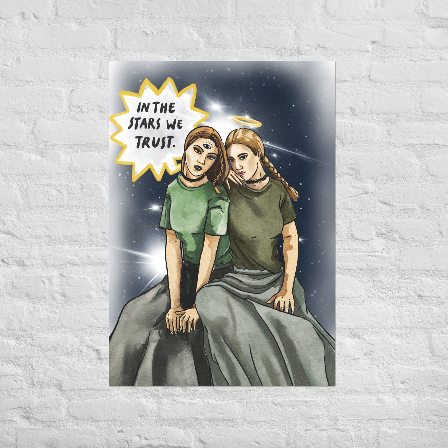 'In the Stars We Trust' Thick Matte Premium Paper Poster