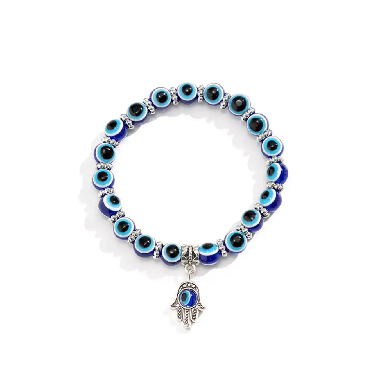 Beaded Evil Eye Bracelet | Spiritual Hamsa for Protection
