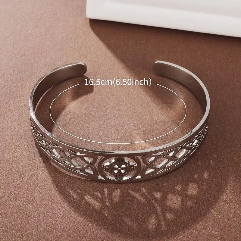 Witch's Knot Bracelet | 316L Stainless Steel | Black, Silver, Gold