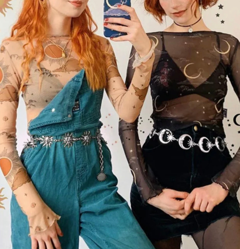 Celestial Moon / Sun Belt | Gold/Silver Whymsegoth Accessories