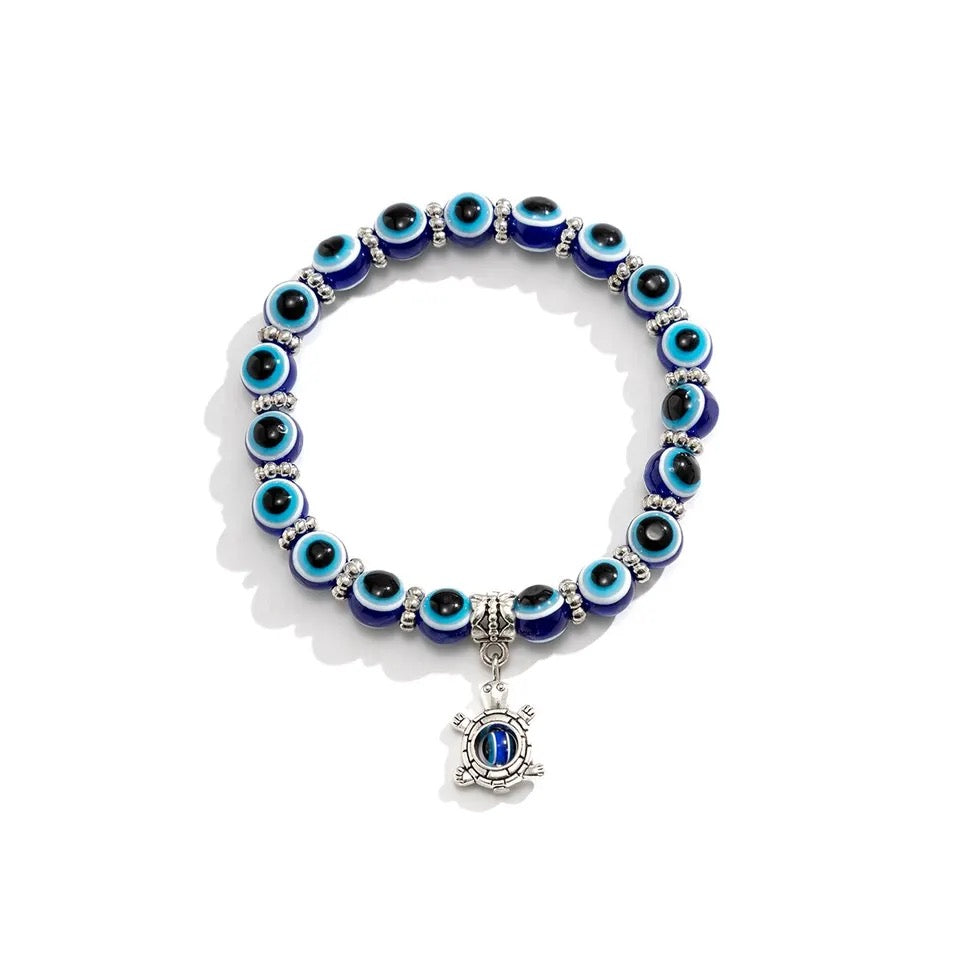 Beaded Evil Eye Bracelet | Spiritual Hamsa for Protection