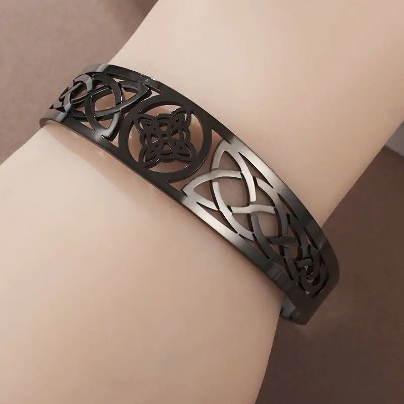 Witch's Knot Bracelet | 316L Stainless Steel | Black, Silver, Gold