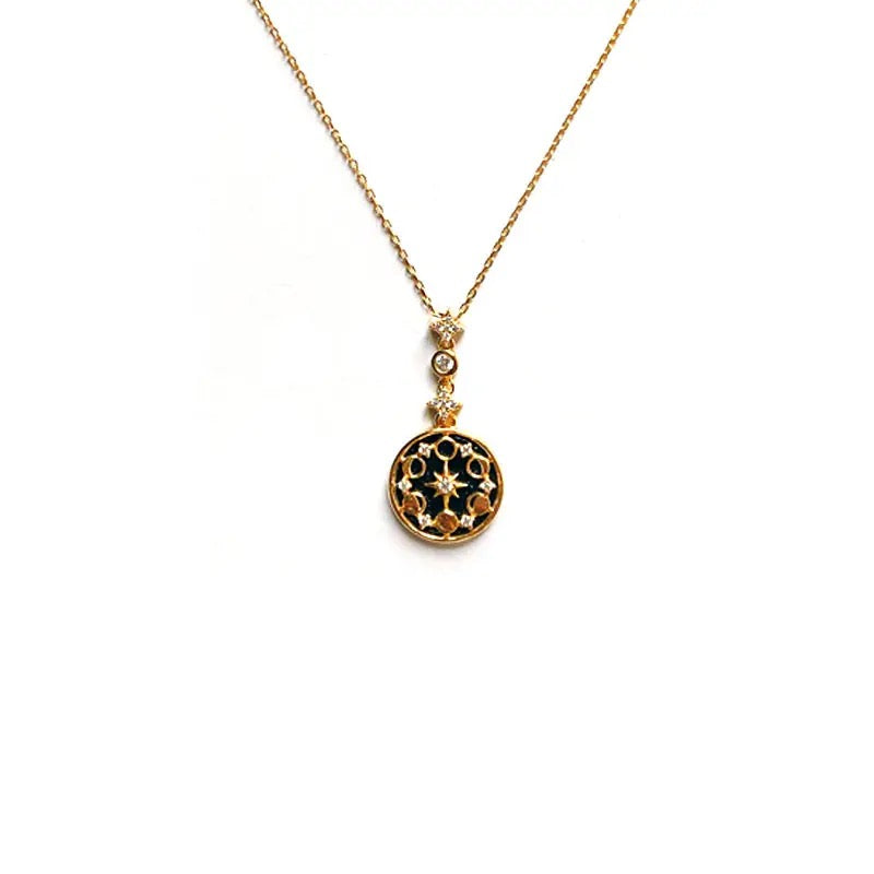 Sterling Silver Moon Necklace | Celestial Jewelry