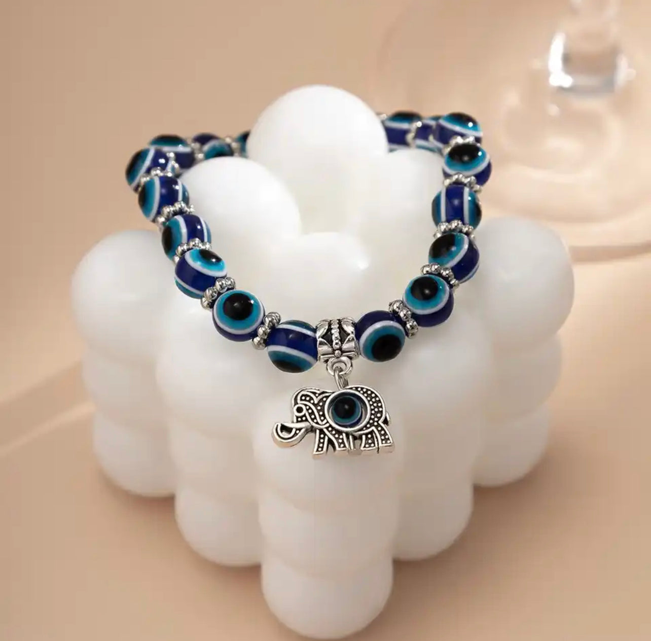 Beaded Evil Eye Bracelet | Spiritual Hamsa for Protection