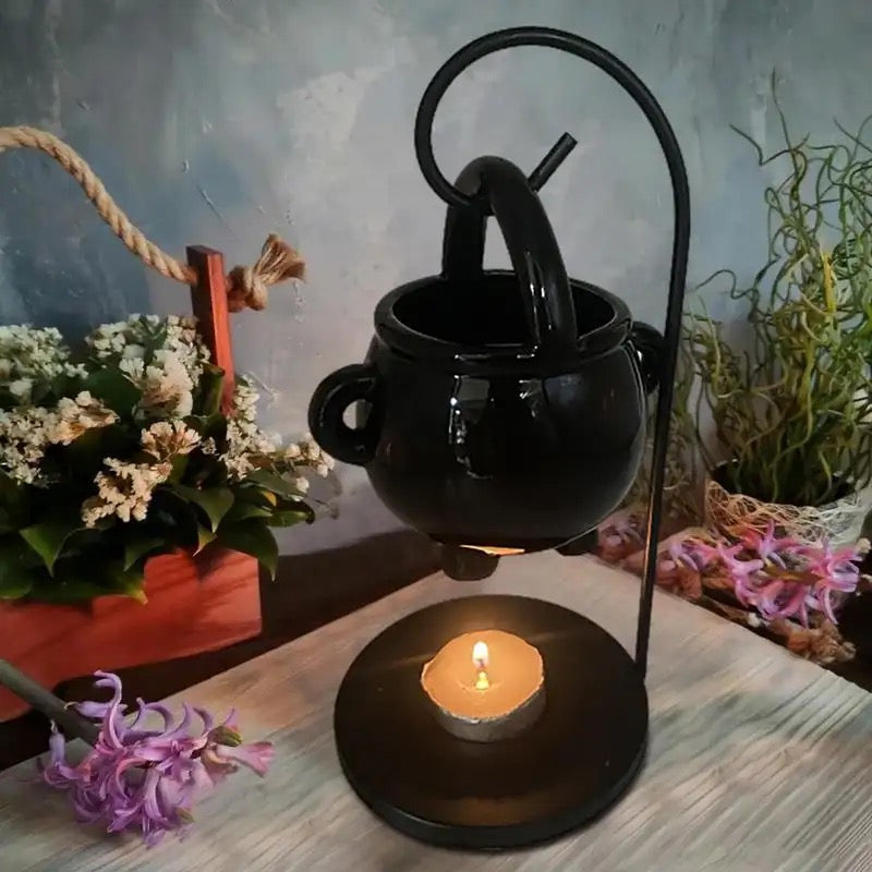 Witchy Cauldron Decor | Incense Burning, essential oils