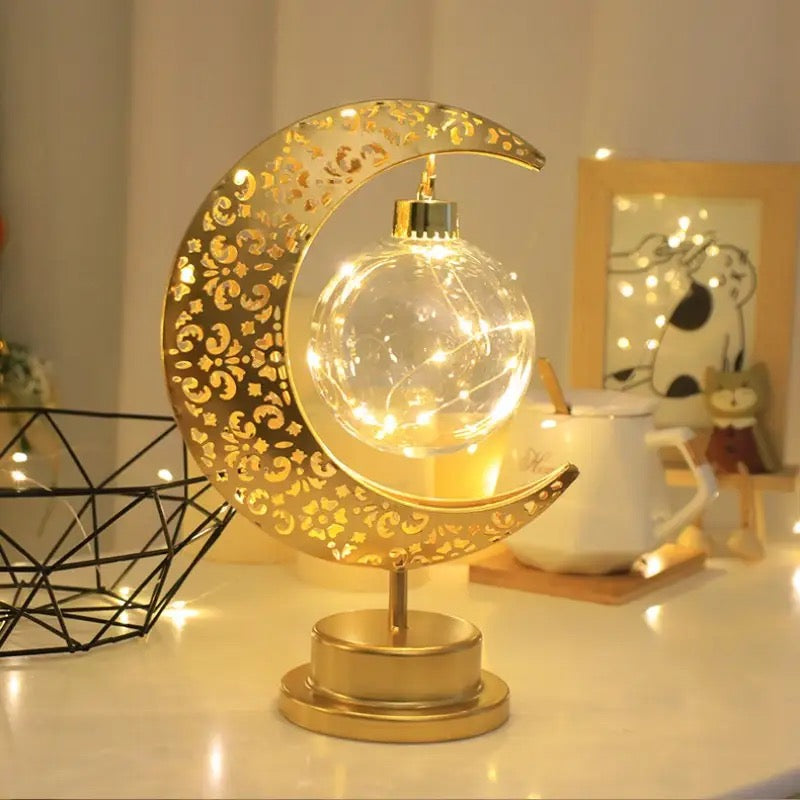 Aesthetic Moon, Star Table Desk Lamp | Starry Home Decor