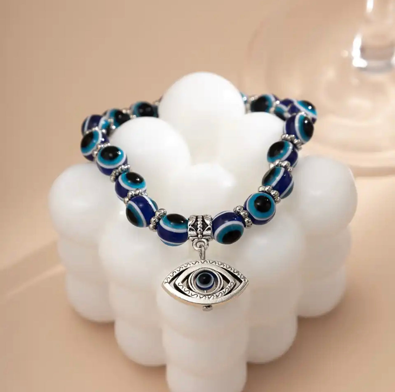 Beaded Evil Eye Bracelet | Spiritual Hamsa for Protection