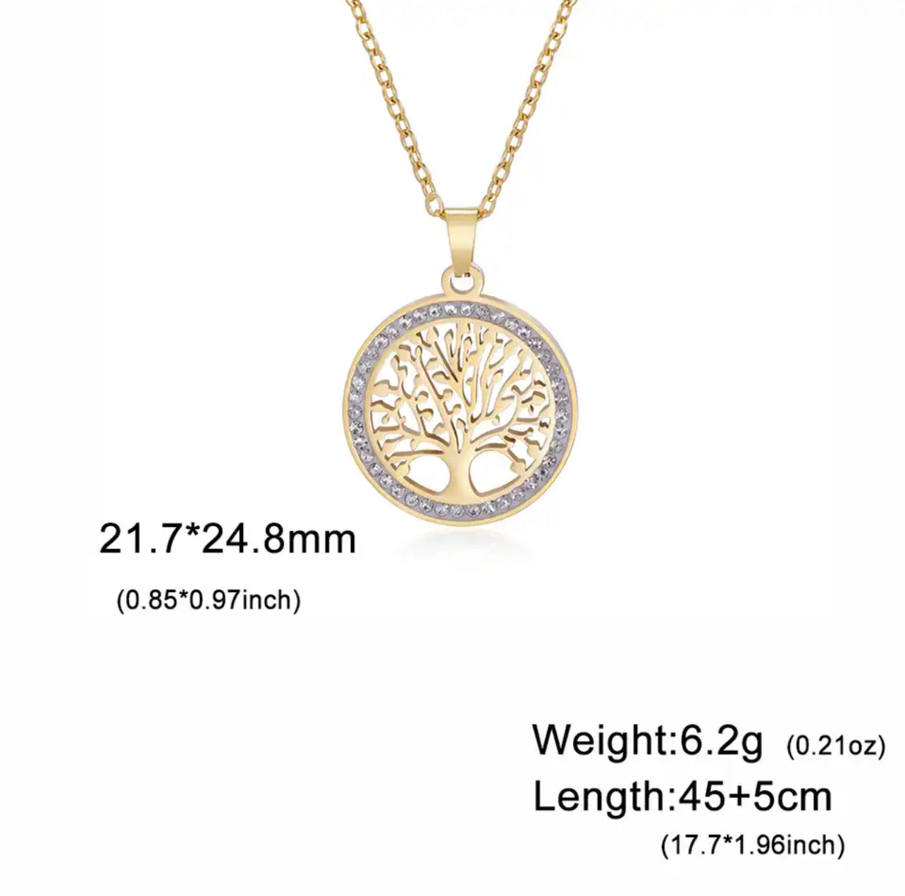 Tree of Life Gold/Silver Necklace
