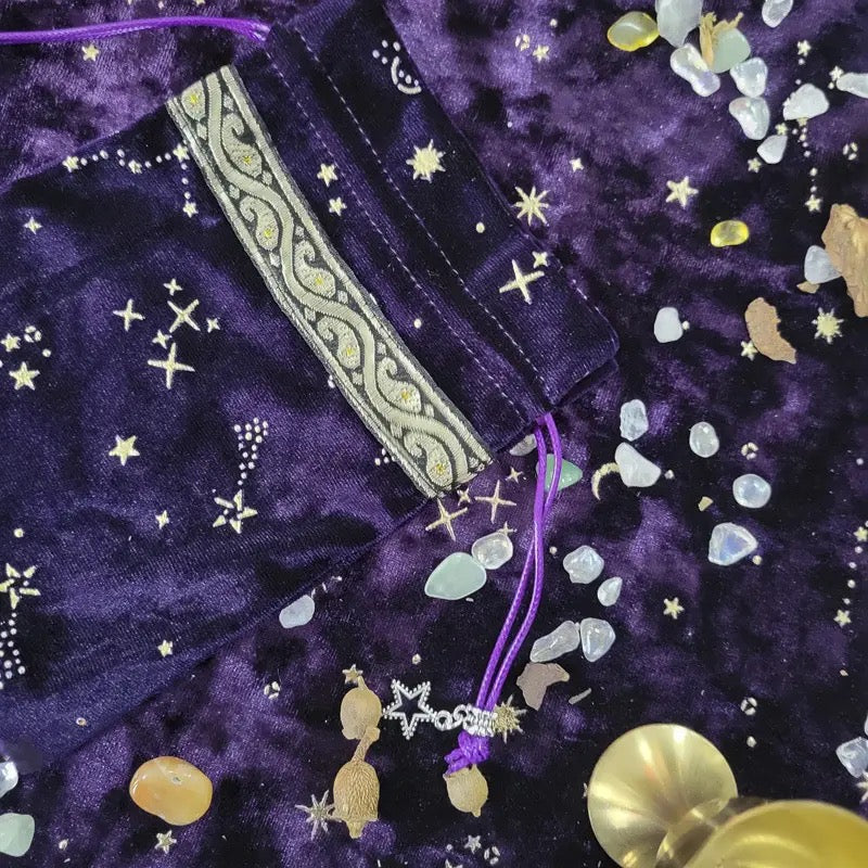 Starry Divination Pouch | Tarot Card, Crystal Storage Pouch