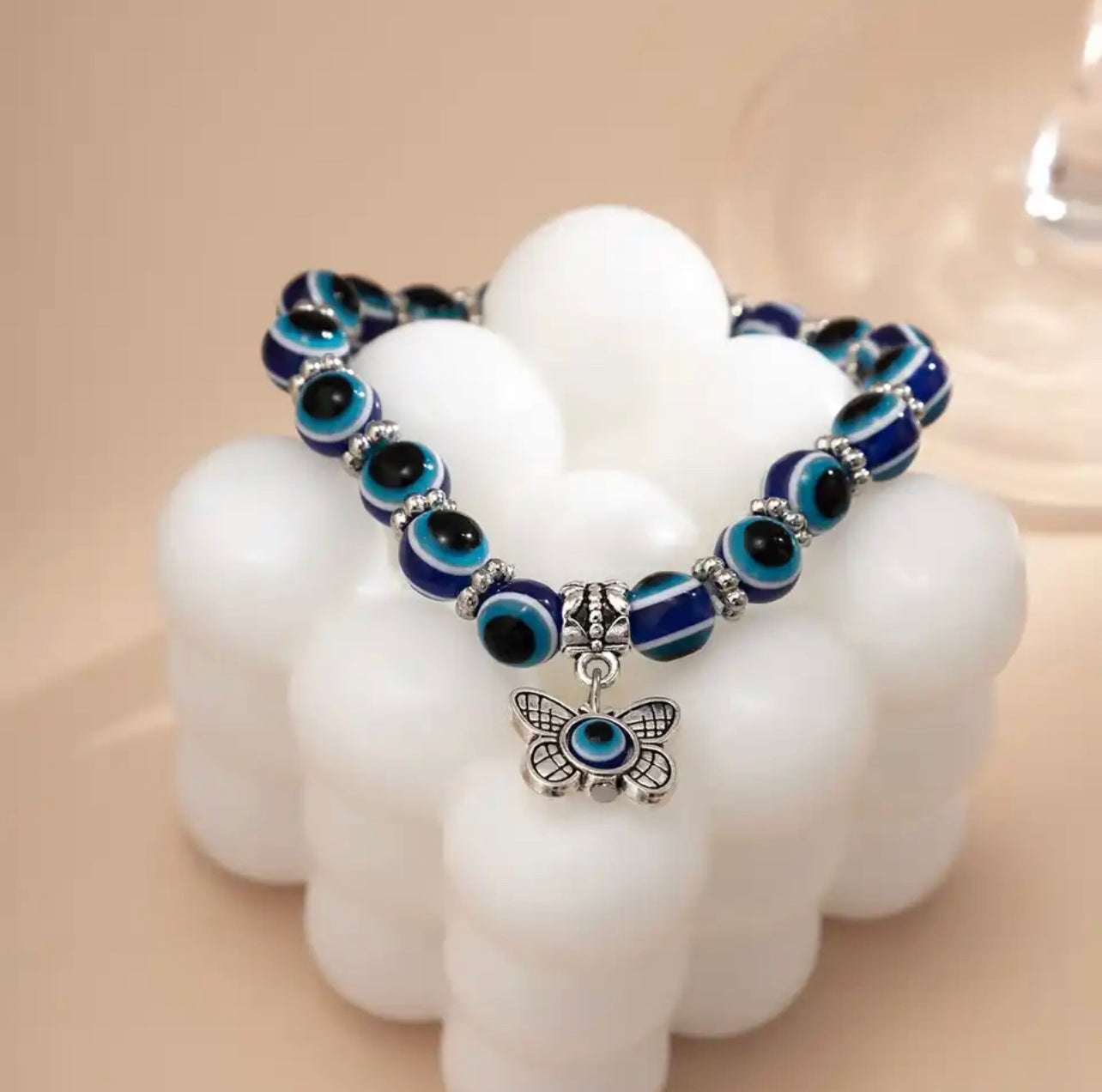 Beaded Evil Eye Bracelet | Spiritual Hamsa for Protection