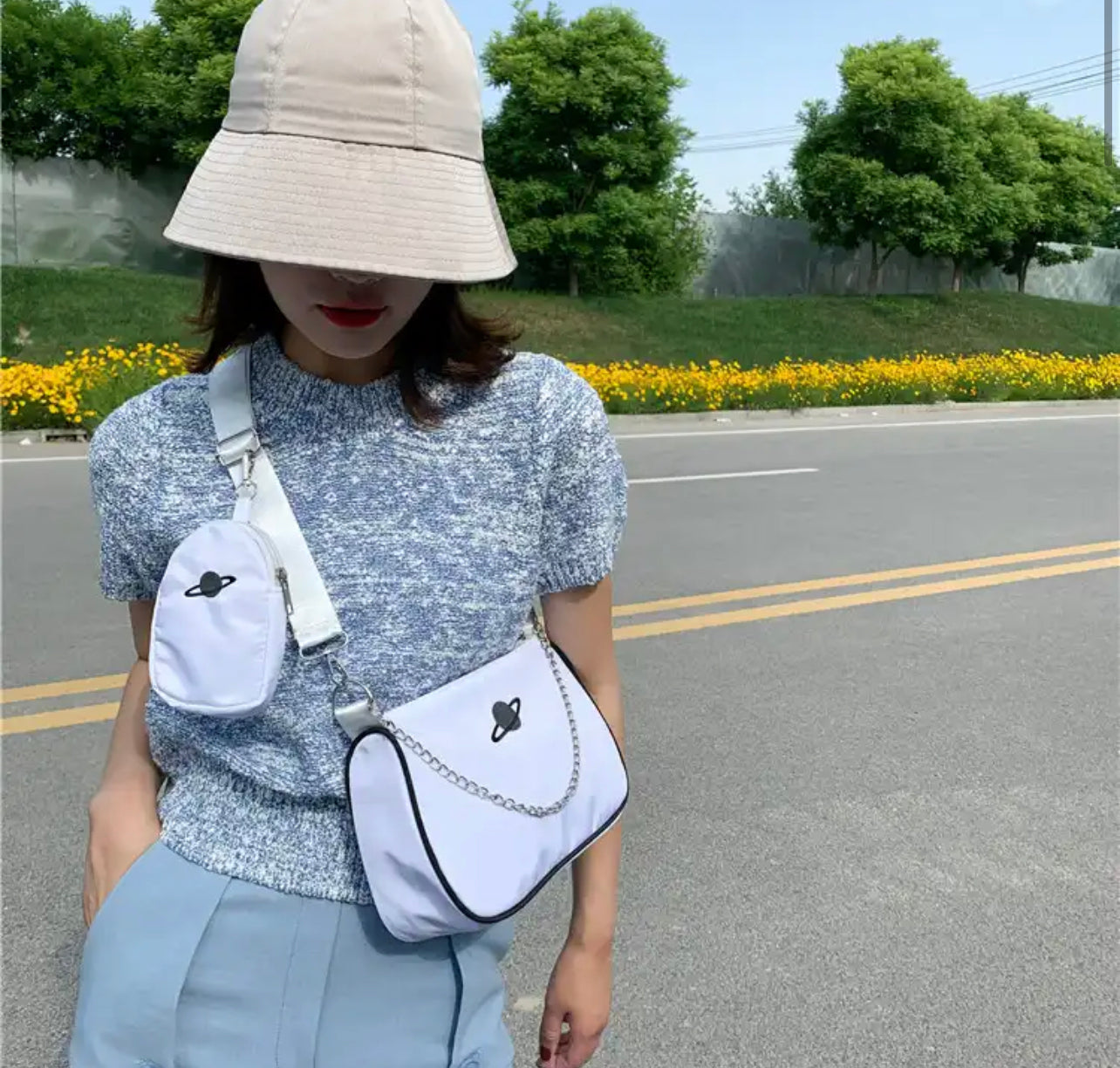 Saturn Crossbody - Messenger Bag | Galaxy, Celestial Themed Accessories