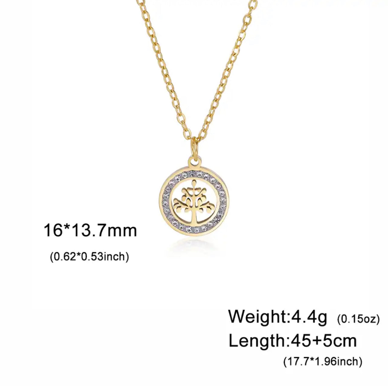 Tree of Life Gold/Silver Necklace