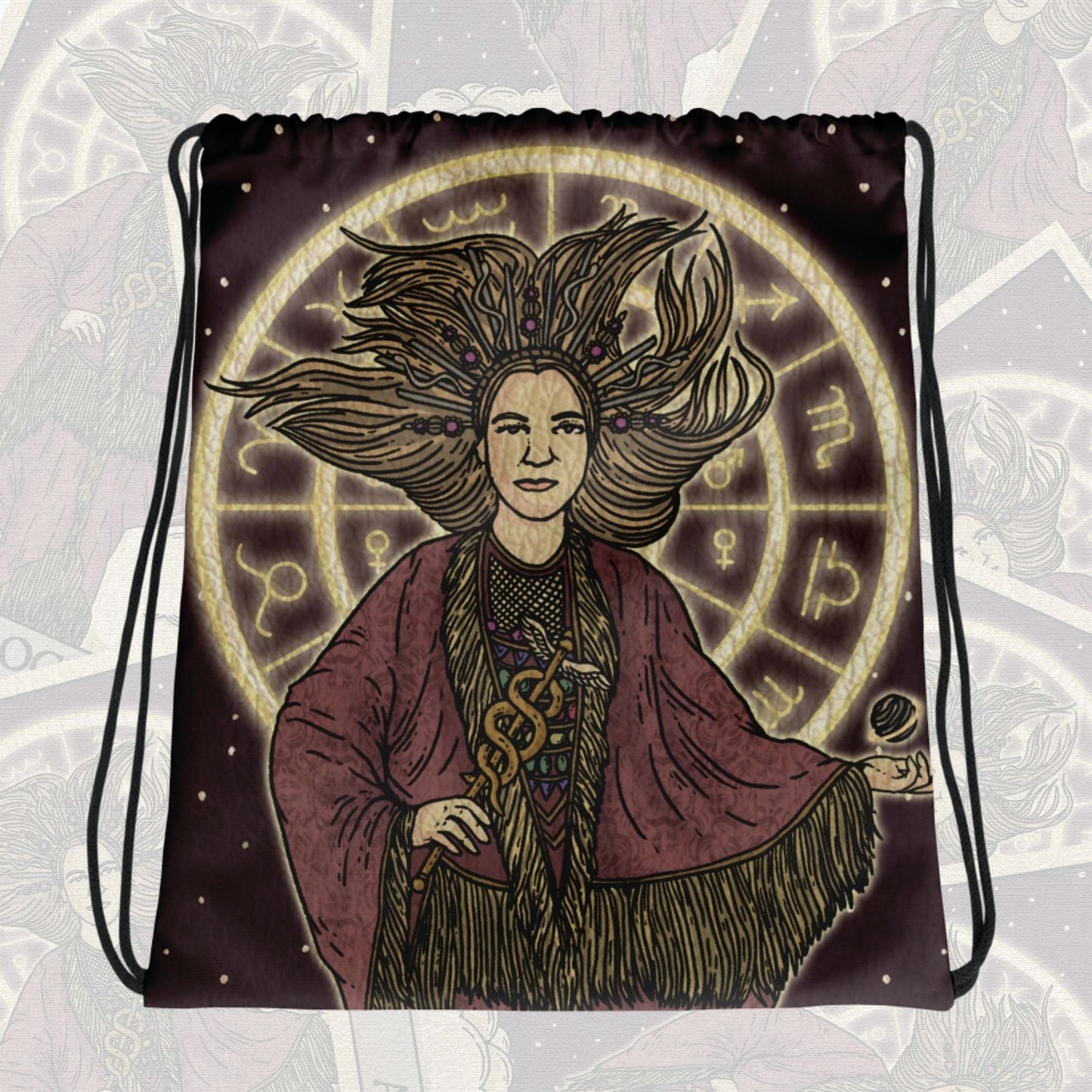 Astrogirl Tarot Card Drawstring bag | Astrology-Themed Accessories