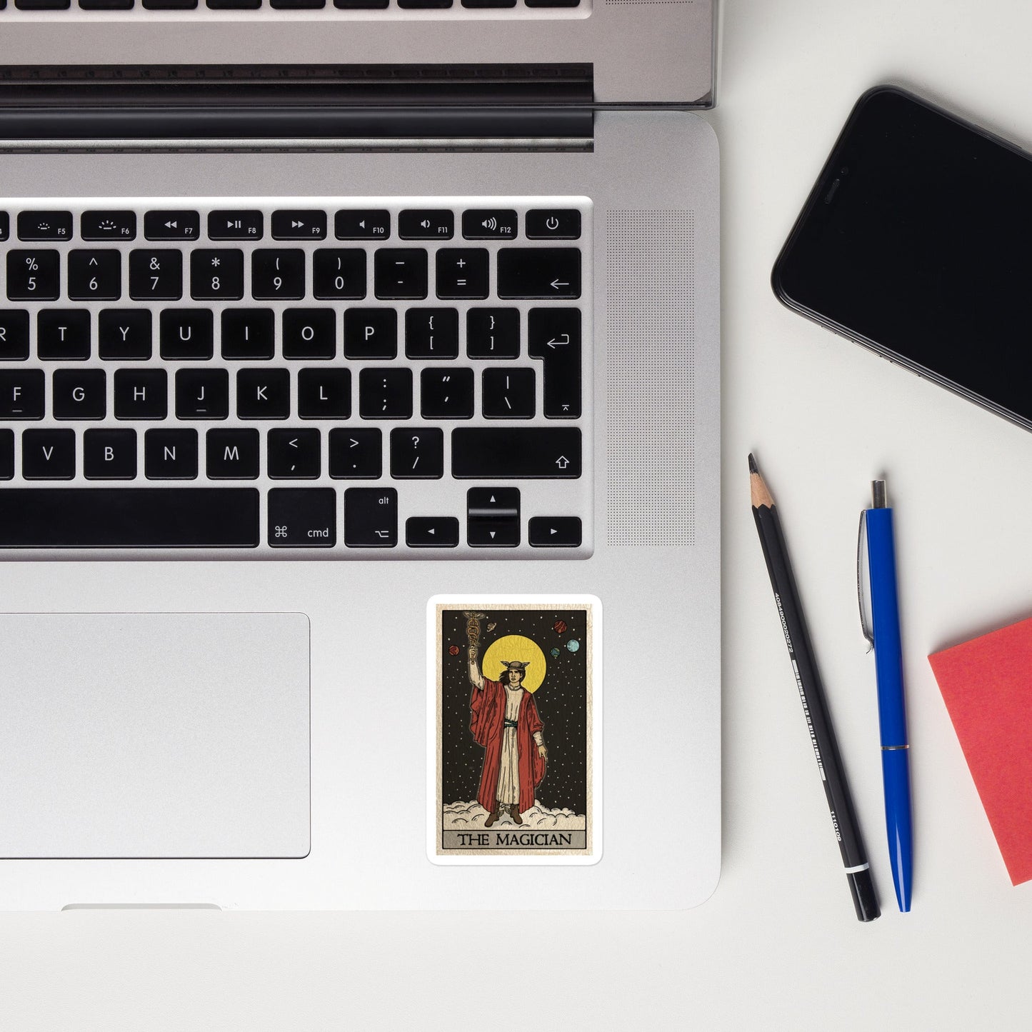 Tarot Card ‘The Magician’ Bubble-free stickers | Laptop, Locker, Crafting