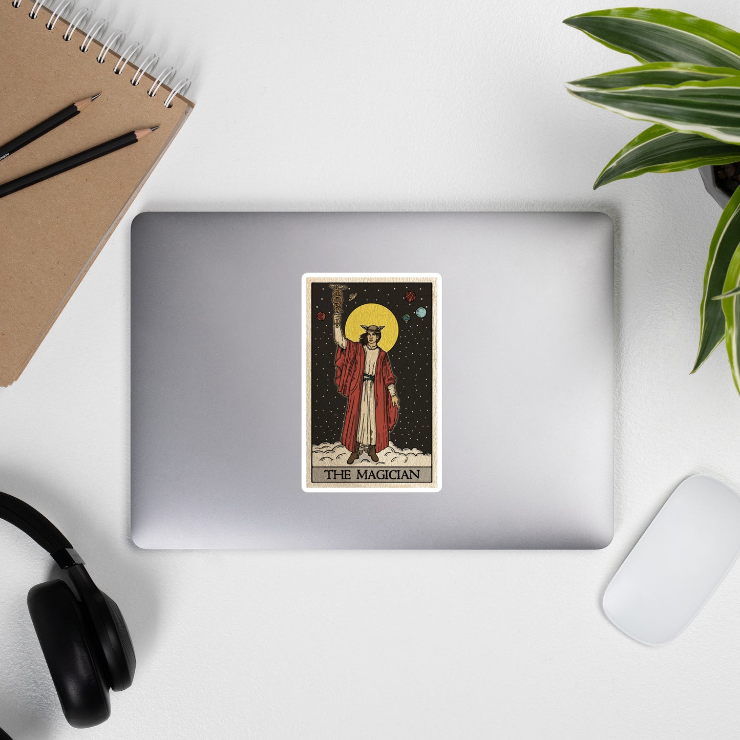 The Magician Tarot Card Greek God Hermes Bubble-free stickers | Laptop, Locker, Crafting