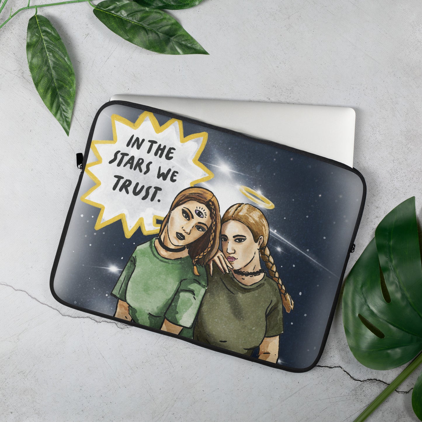 'In the Stars We Trust' Laptop Sleeve | Astrology Themed