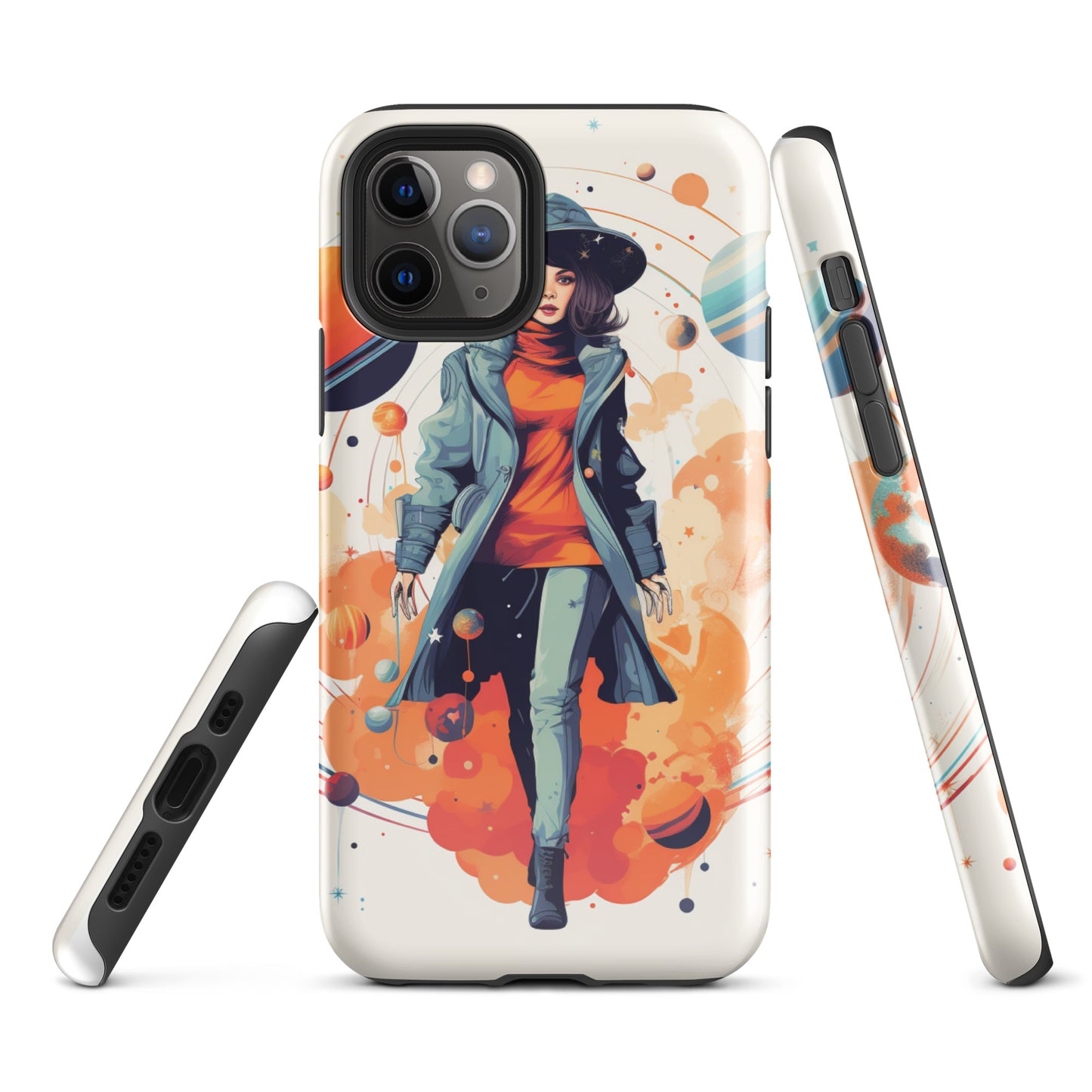 Celestial 'Astrogirl' Durable, Anti-Shock iPhone Case | Premium Spiritual, Astrology-themed Smartphone Accessories