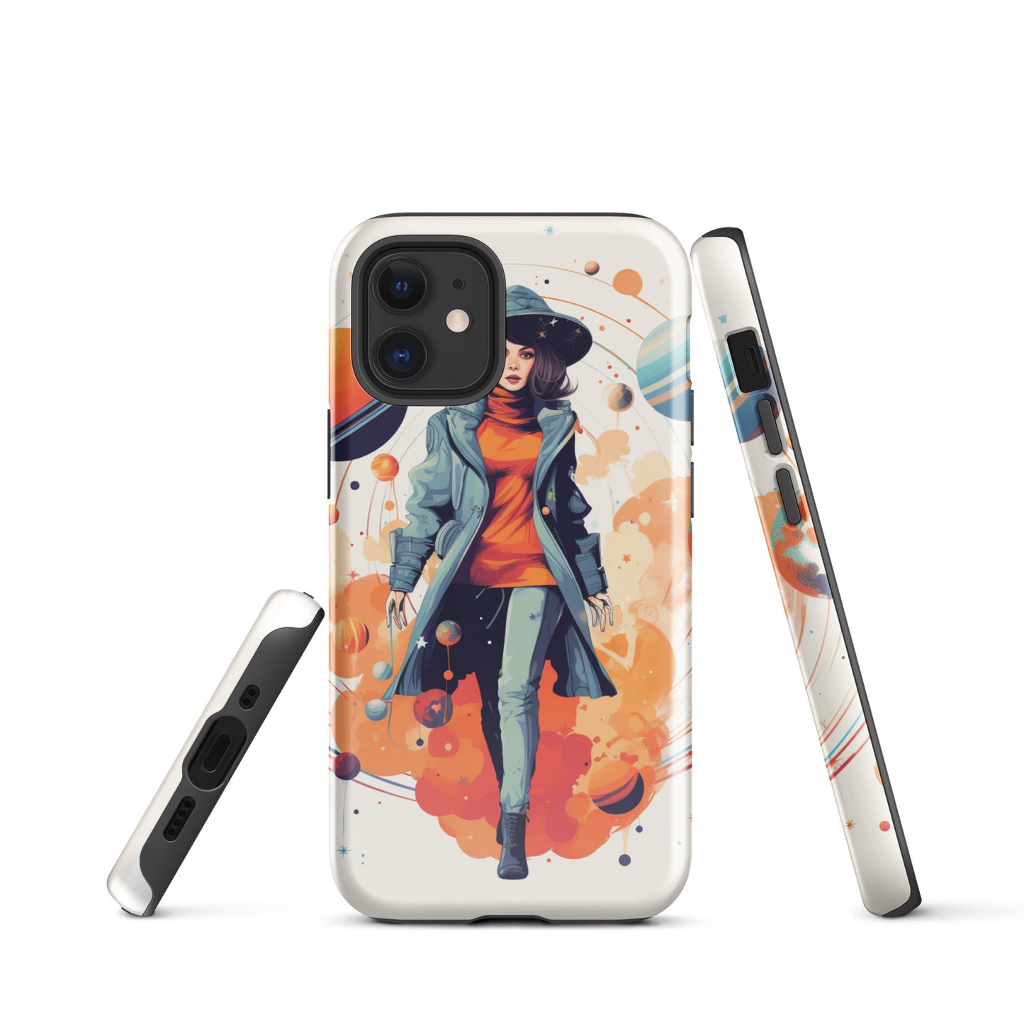 Celestial 'Astrogirl' Durable, Anti-Shock iPhone Case | Premium Spiritual, Astrology-themed Smartphone Accessories