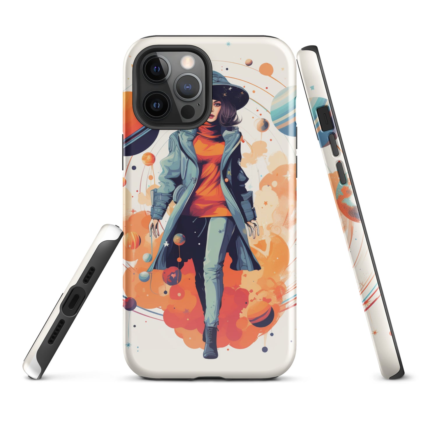 Celestial 'Astrogirl' Durable, Anti-Shock iPhone Case | Premium Spiritual, Astrology-themed Smartphone Accessories