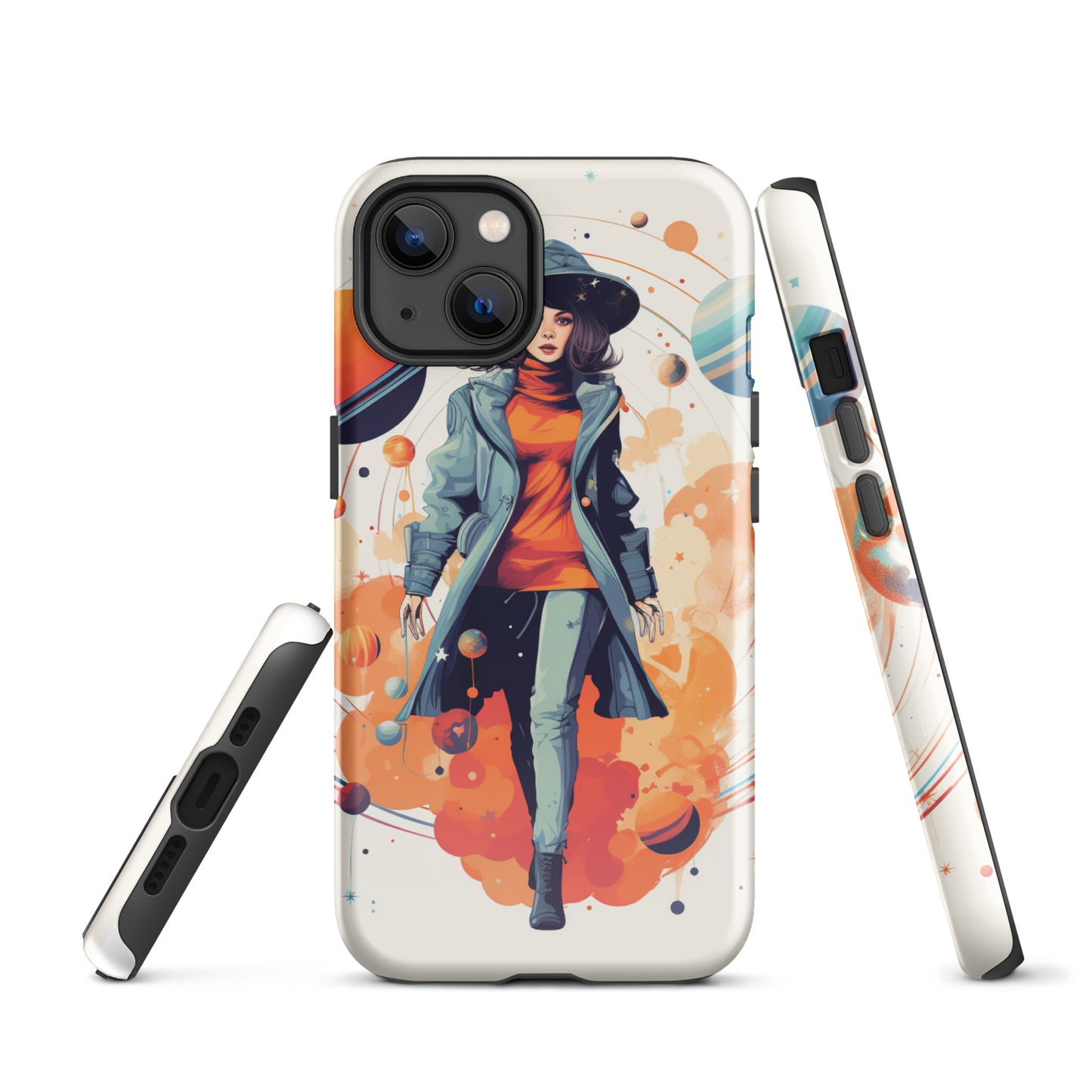 Celestial 'Astrogirl' Durable, Anti-Shock iPhone Case | Premium Spiritual, Astrology-themed Smartphone Accessories