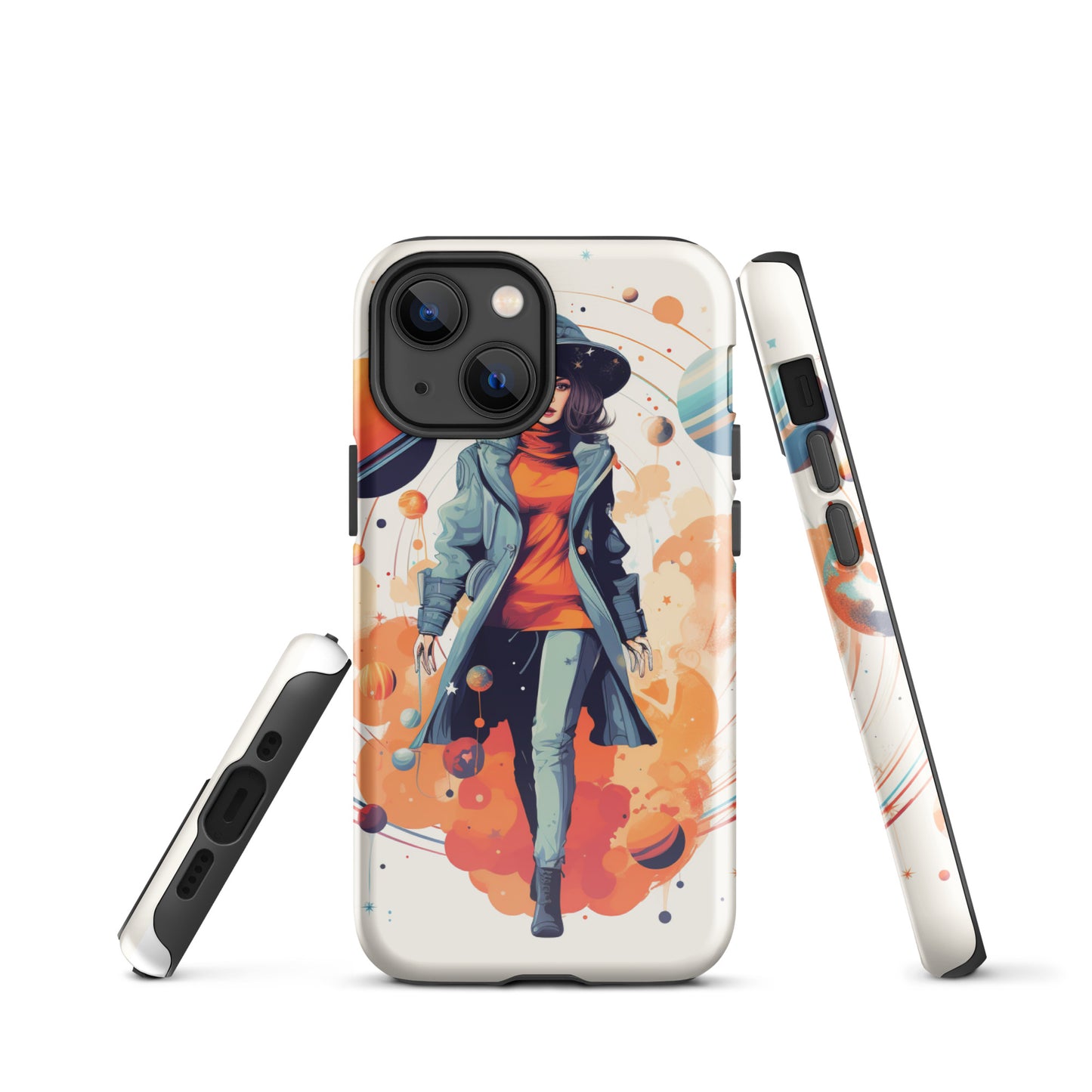 Celestial 'Astrogirl' Durable, Anti-Shock iPhone Case | Premium Spiritual, Astrology-themed Smartphone Accessories