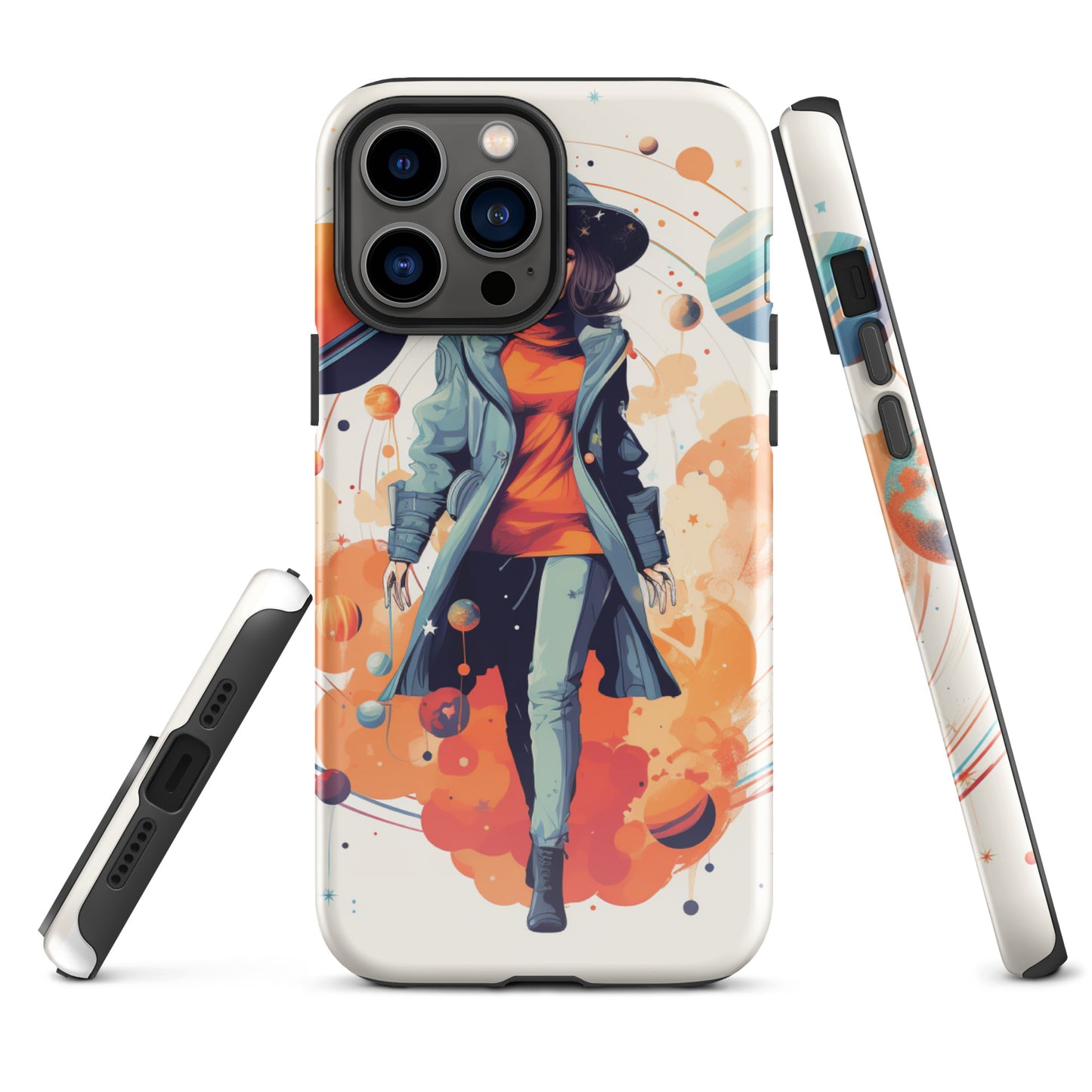 Celestial 'Astrogirl' Durable, Anti-Shock iPhone Case | Premium Spiritual, Astrology-themed Smartphone Accessories