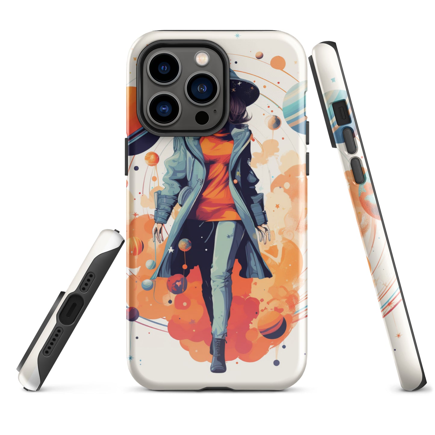 Celestial 'Astrogirl' Durable, Anti-Shock iPhone Case | Premium Spiritual, Astrology-themed Smartphone Accessories