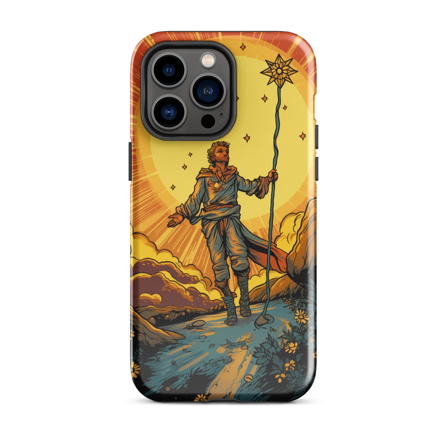 'The Enlightened Fool' Tarot Card Inspired Durable, Anti-Shock Premium iPhone Case
