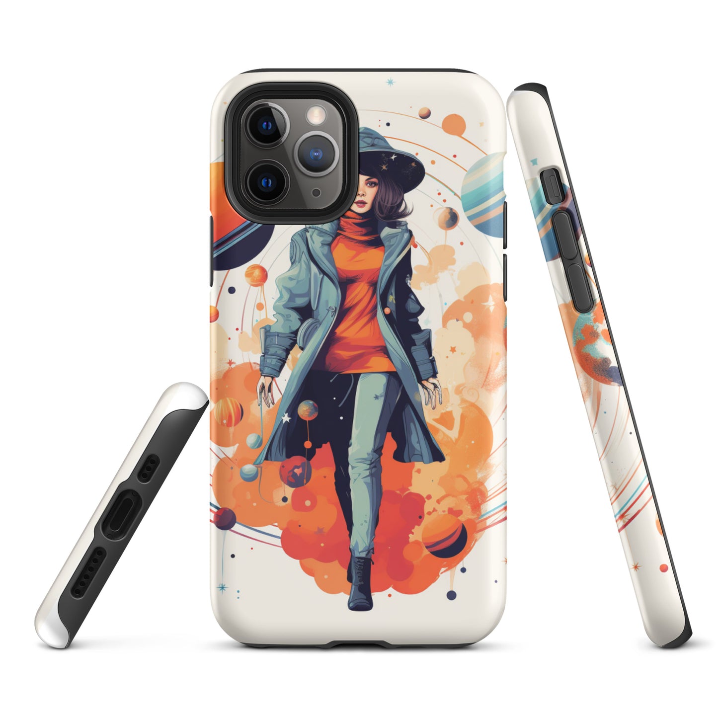 Celestial 'Astrogirl' Durable, Anti-Shock iPhone Case | Premium Spiritual, Astrology-themed Smartphone Accessories