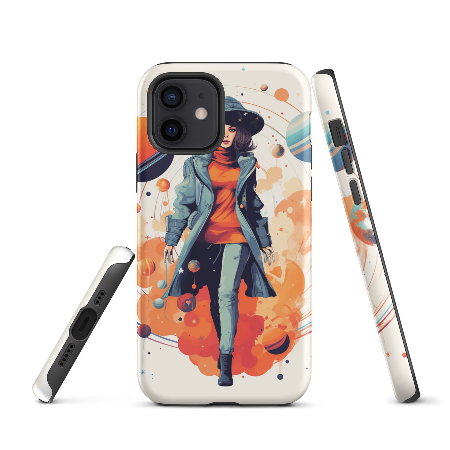 Celestial 'Astrogirl' Durable, Anti-Shock iPhone Case | Premium Spiritual, Astrology-themed Smartphone Accessories