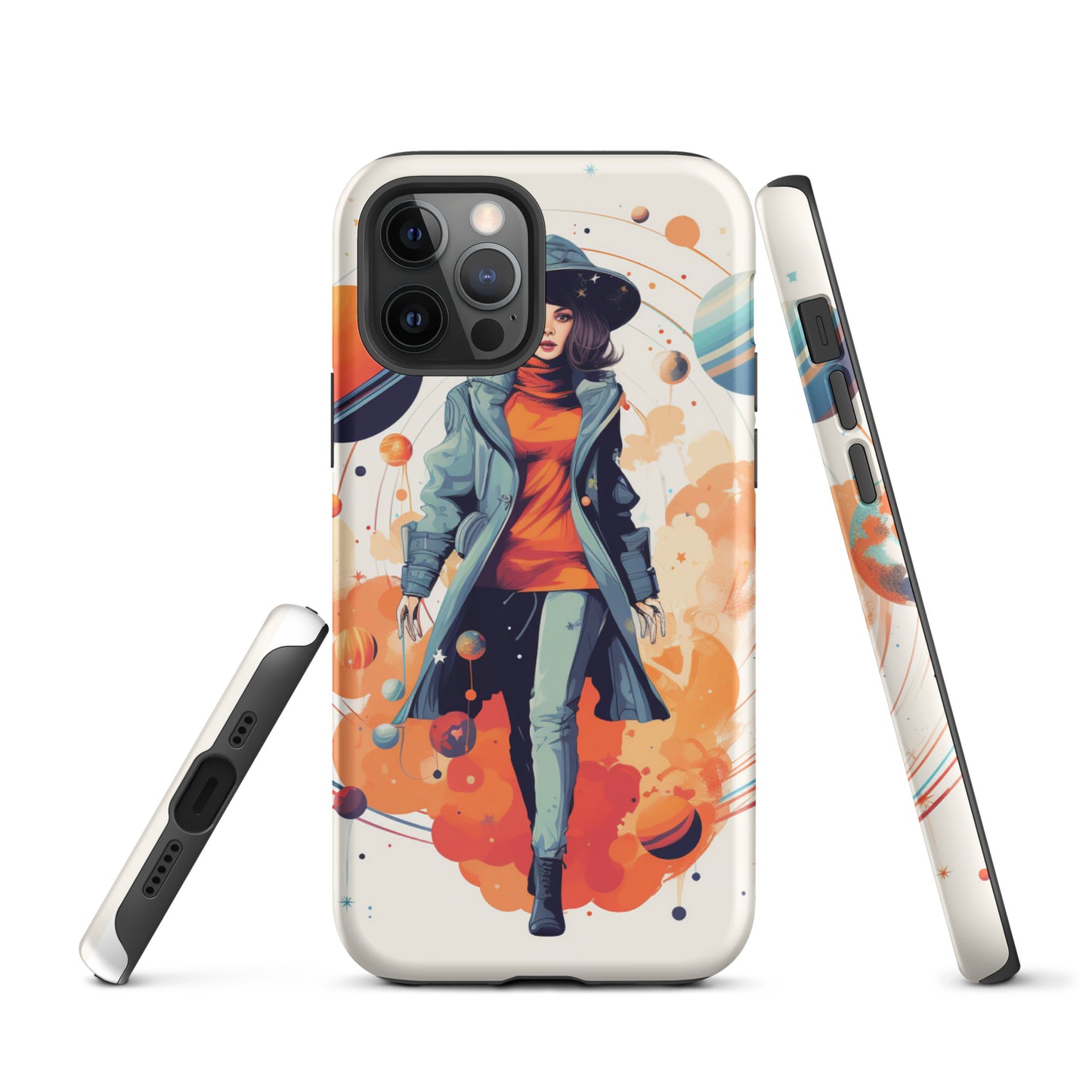 Celestial 'Astrogirl' Durable, Anti-Shock iPhone Case | Premium Spiritual, Astrology-themed Smartphone Accessories