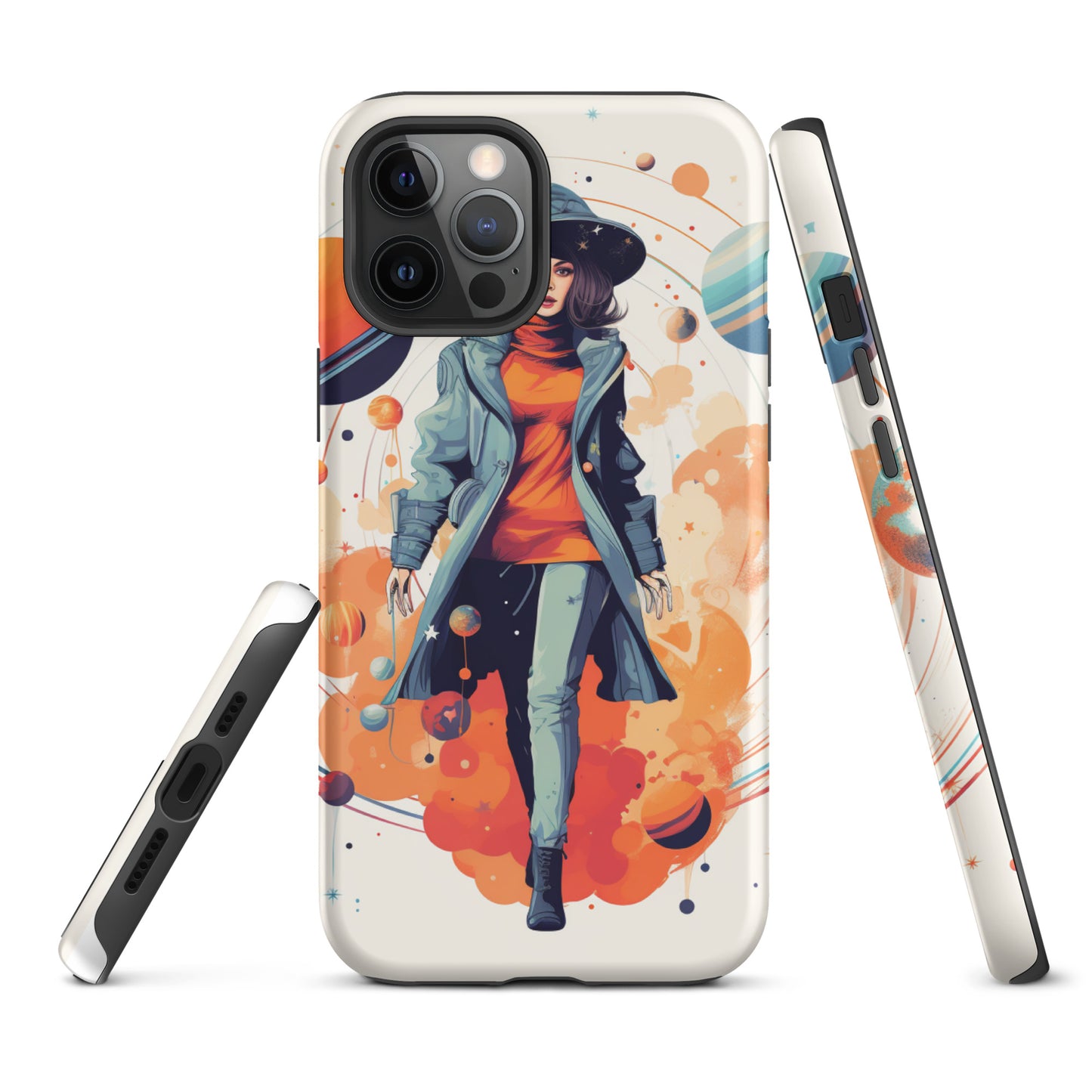 Celestial 'Astrogirl' Durable, Anti-Shock iPhone Case | Premium Spiritual, Astrology-themed Smartphone Accessories