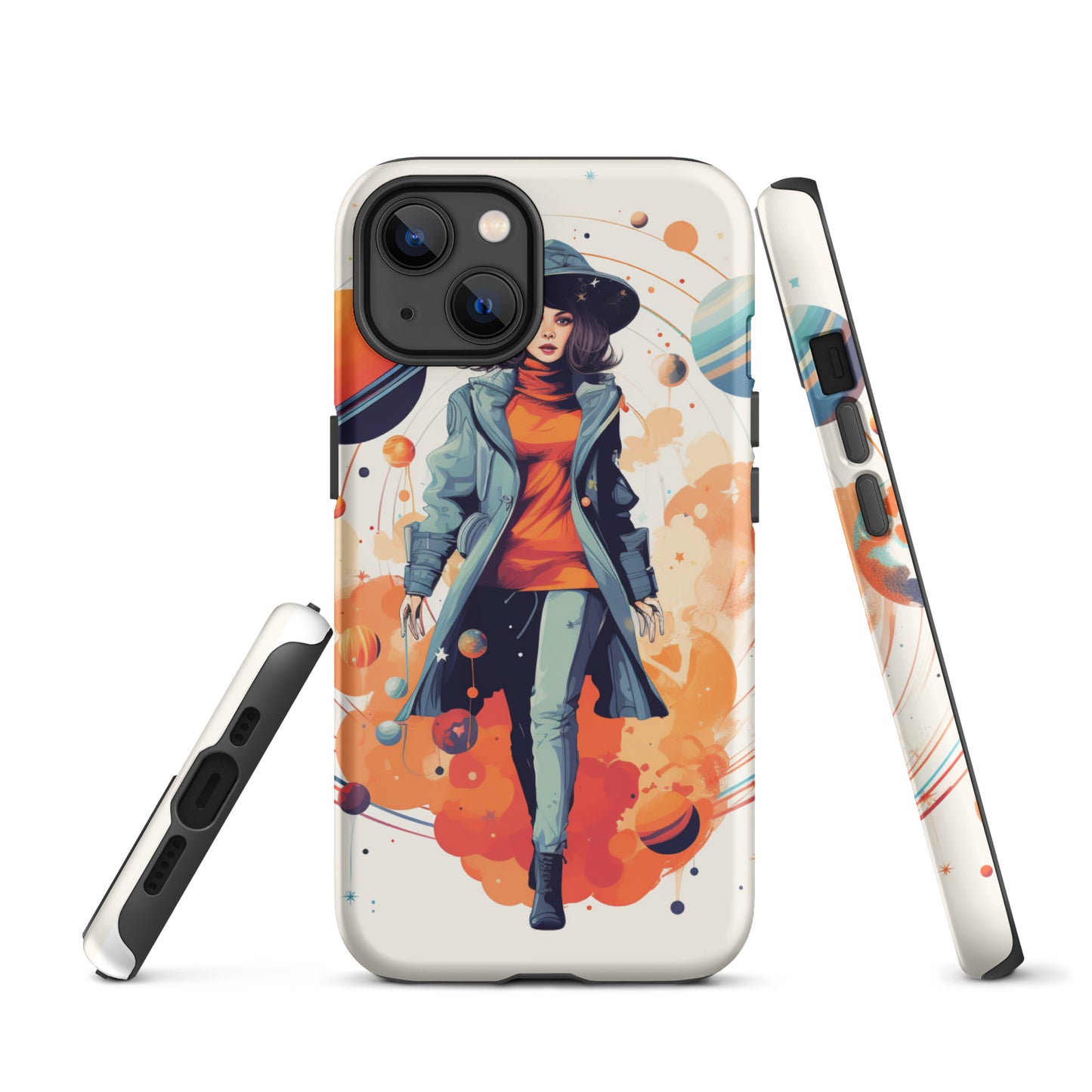 Celestial 'Astrogirl' Durable, Anti-Shock iPhone Case | Premium Spiritual, Astrology-themed Smartphone Accessories