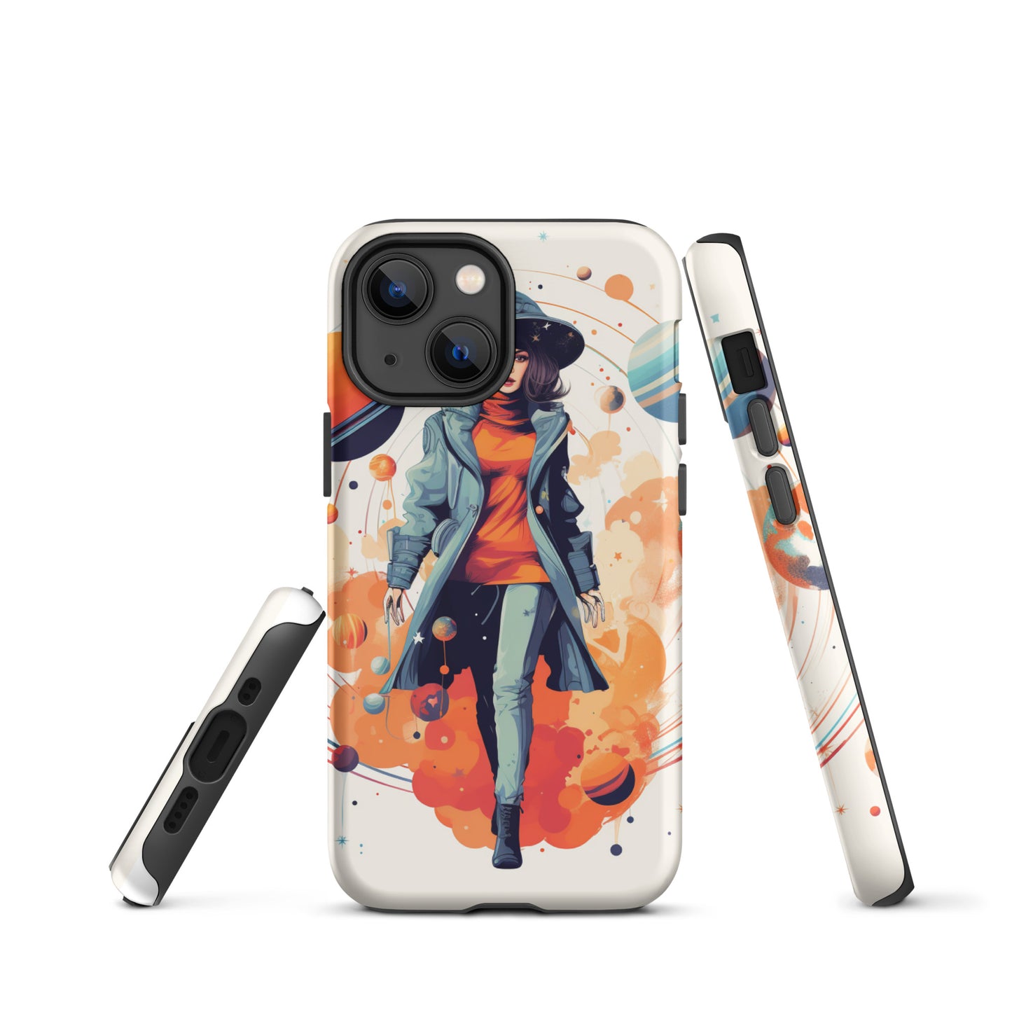 Celestial 'Astrogirl' Durable, Anti-Shock iPhone Case | Premium Spiritual, Astrology-themed Smartphone Accessories
