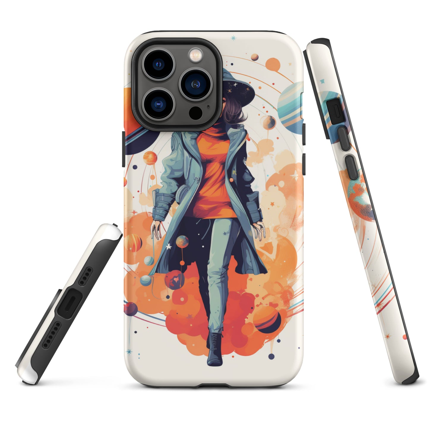 Celestial 'Astrogirl' Durable, Anti-Shock iPhone Case | Premium Spiritual, Astrology-themed Smartphone Accessories